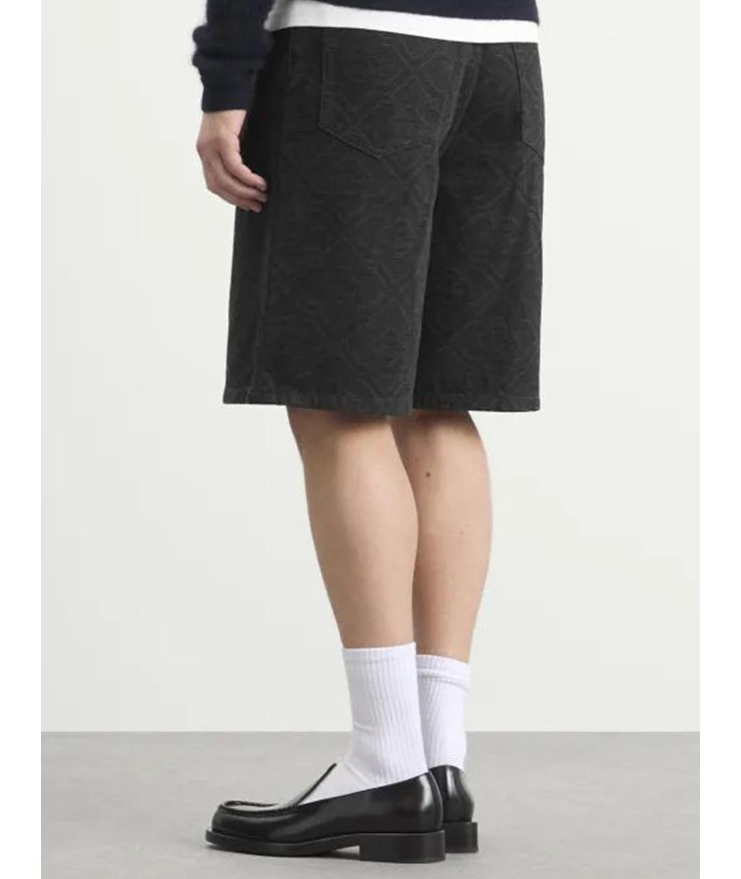 CASABLANCA Черные хлопковые шорты, фото 2