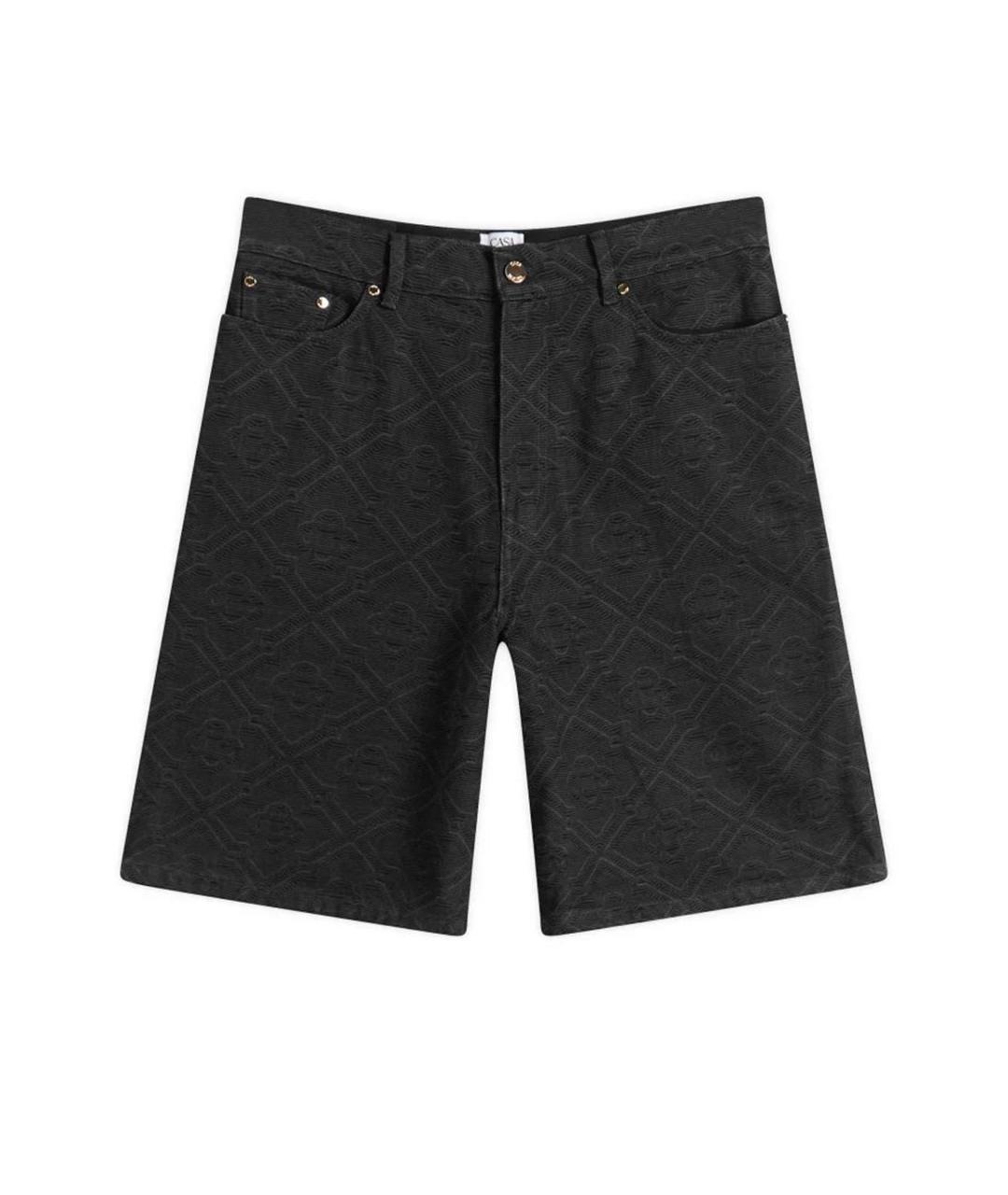 CASABLANCA Черные хлопковые шорты, фото 1