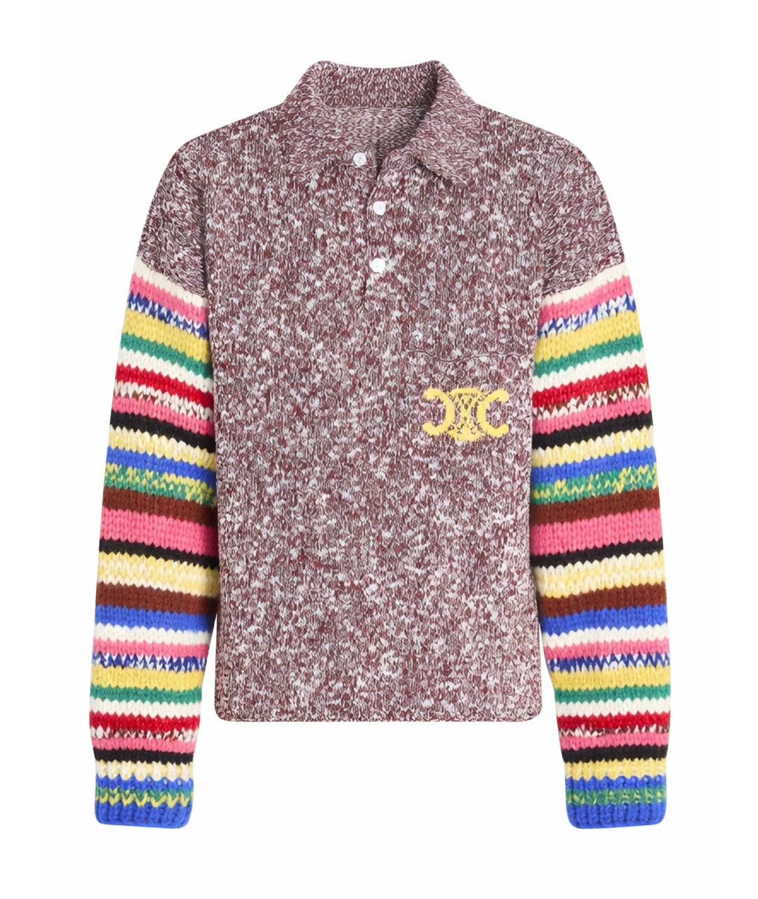 CELINE Мульти хлопковый джемпер / свитер, фото 1