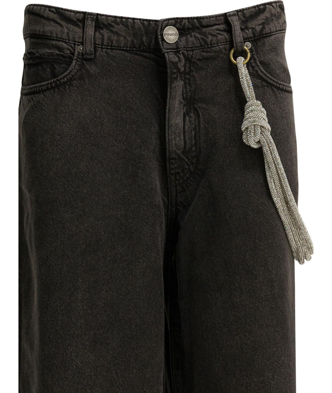 PINKO Черные прямые джинсы, фото 3