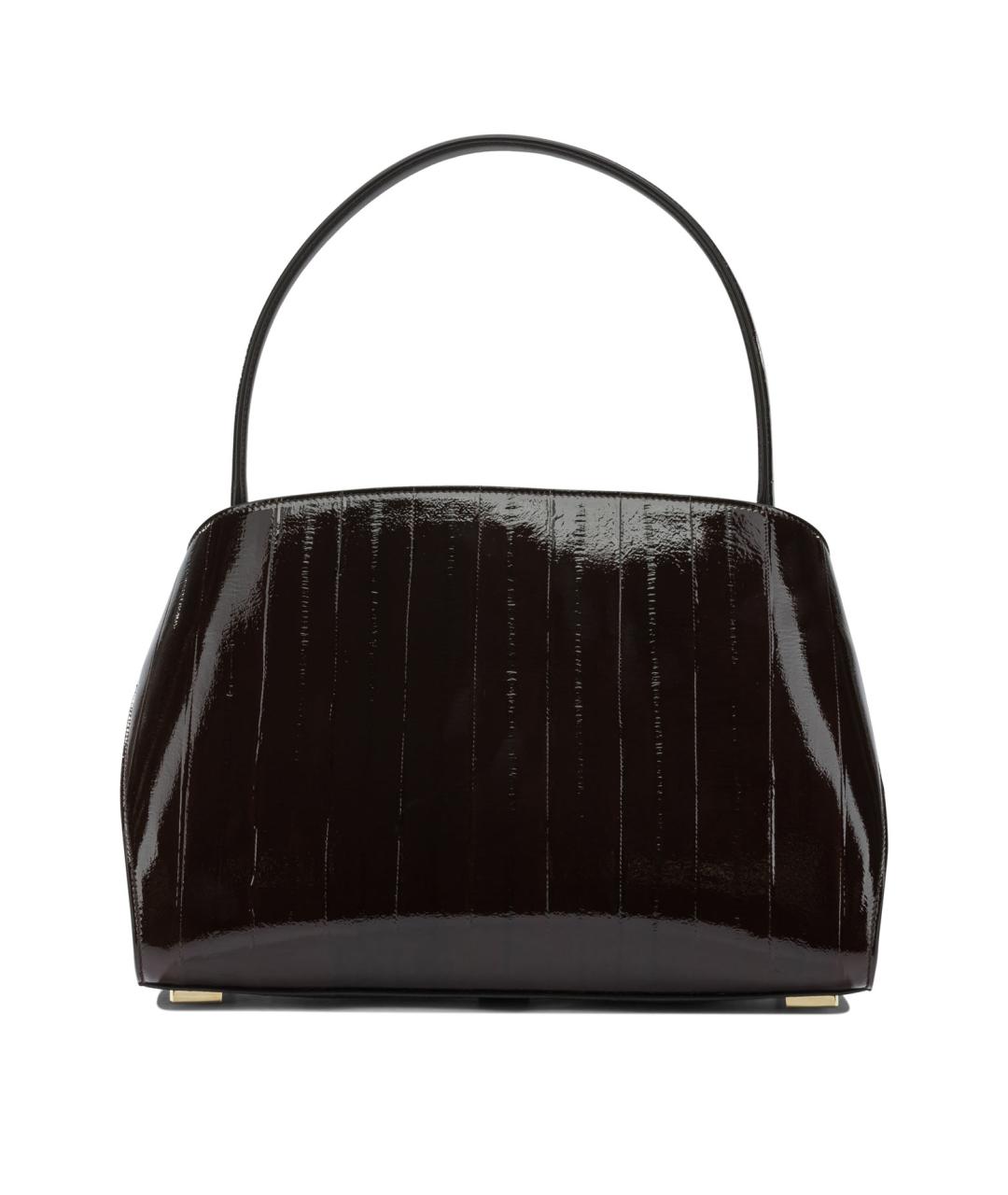 FERRAGAMO Коричневая кожаная сумка через плечо, фото 3