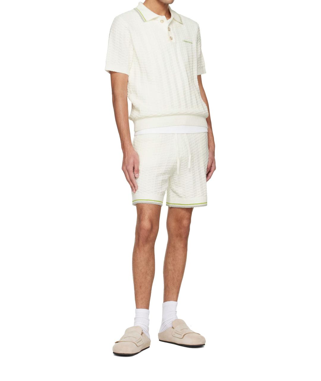 CASABLANCA Белая хлопковая футболка, фото 4