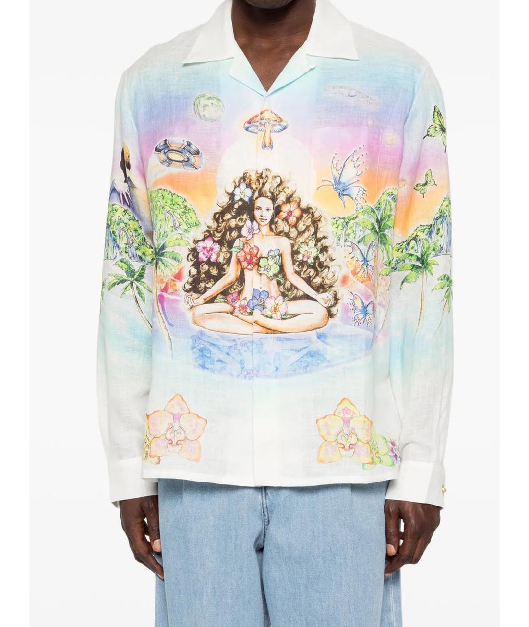 CASABLANCA Мульти льняная кэжуал рубашка, фото 1