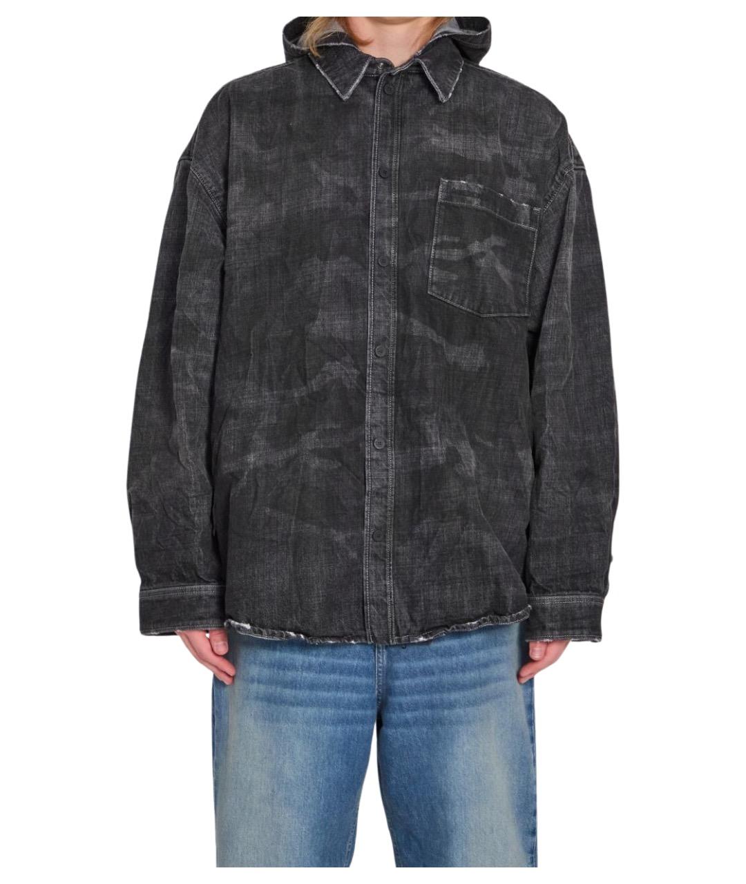 BALENCIAGA Черная хлопковая куртка, фото 1