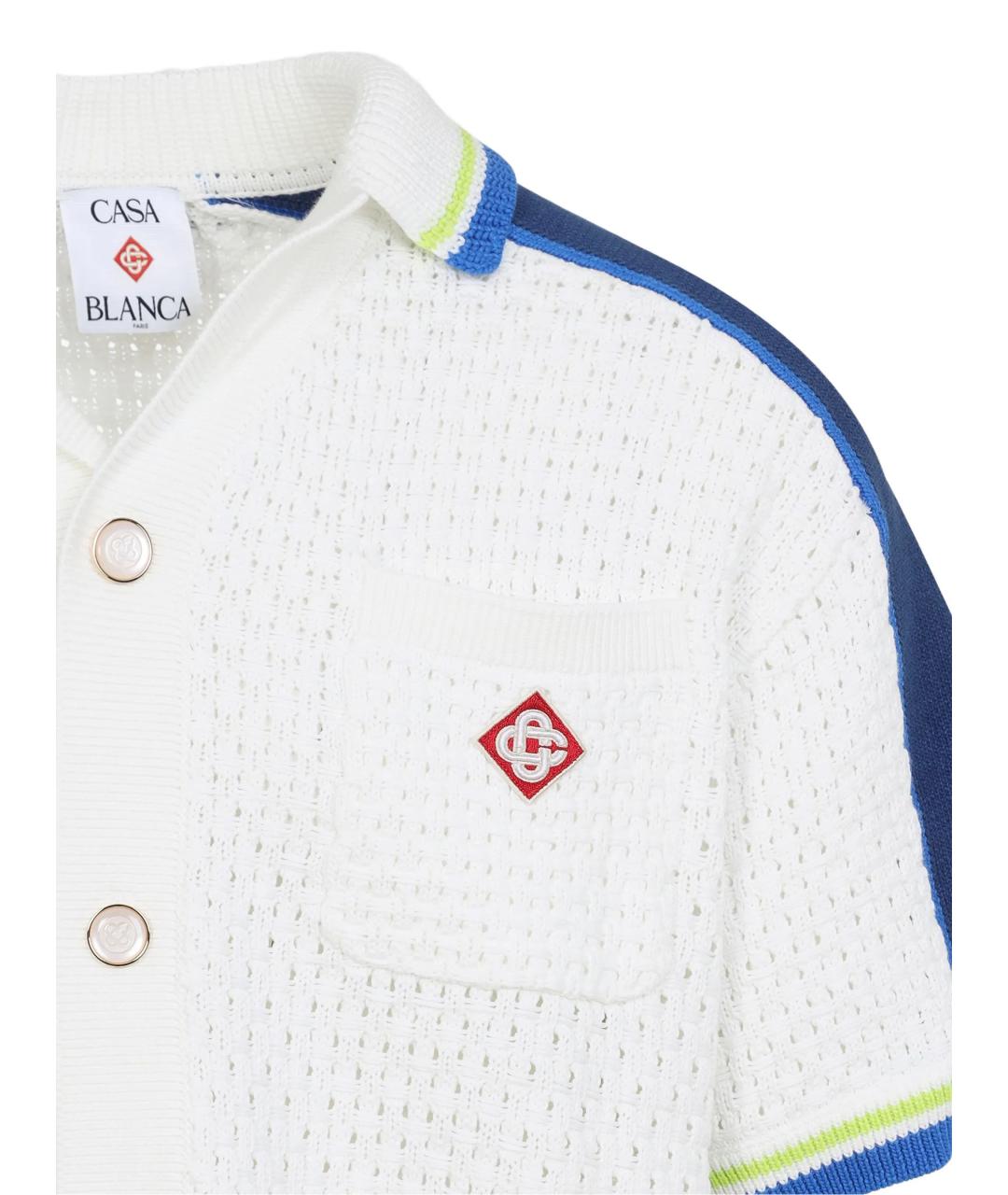 CASABLANCA Белая хлопковая кэжуал рубашка, фото 3