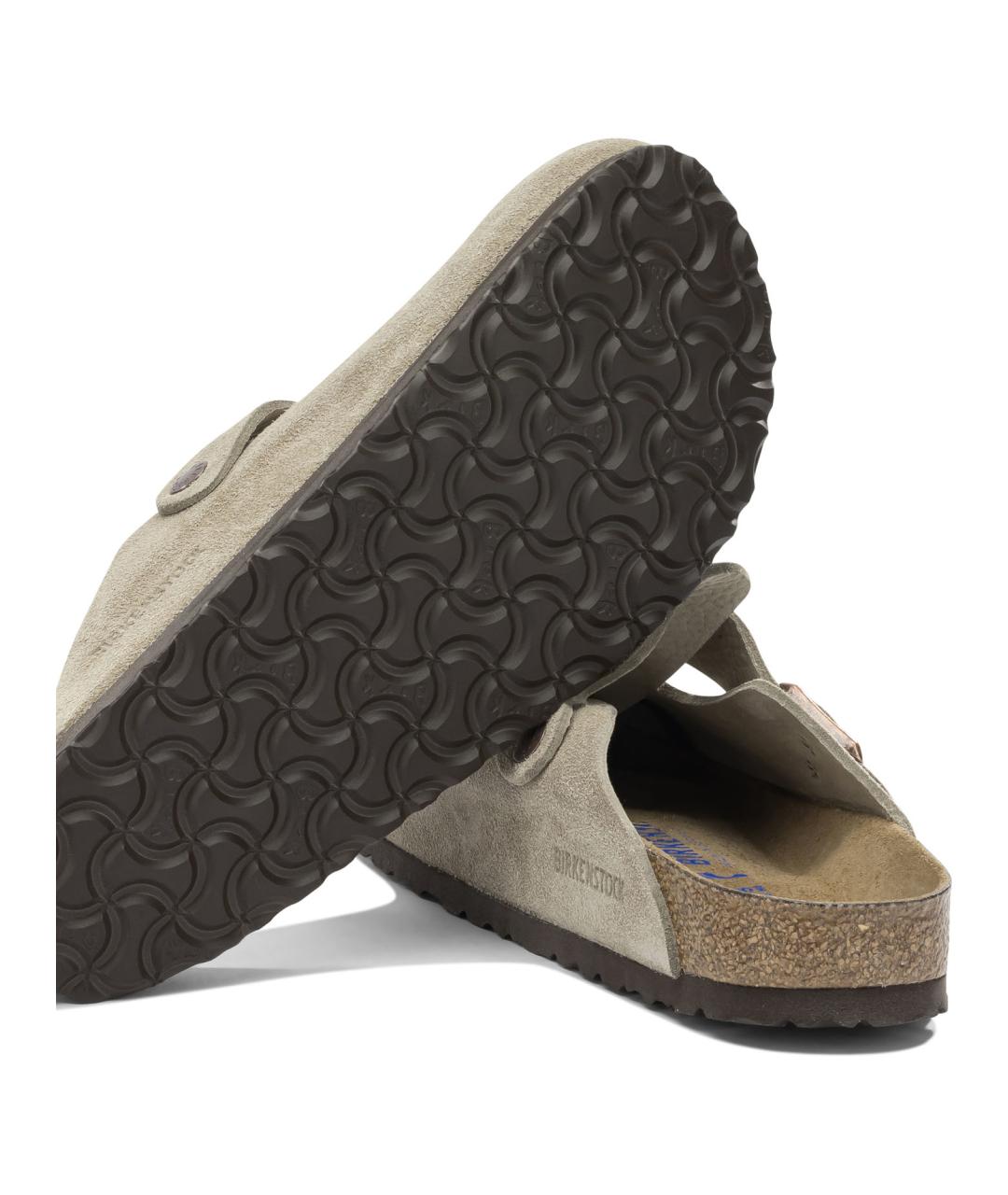 BIRKENSTOCK Бежевые замшевые лоферы, фото 5