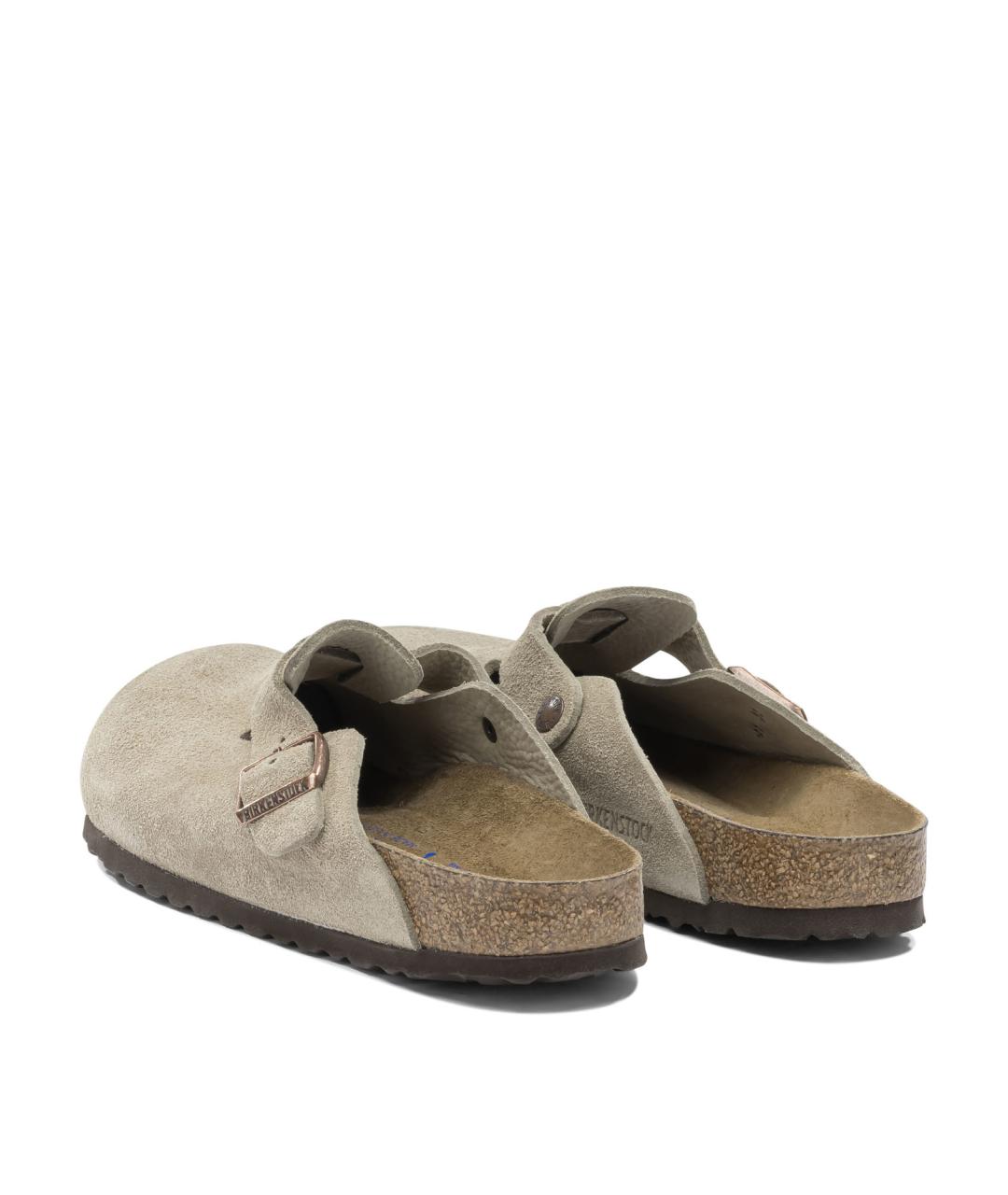 BIRKENSTOCK Бежевые замшевые лоферы, фото 4