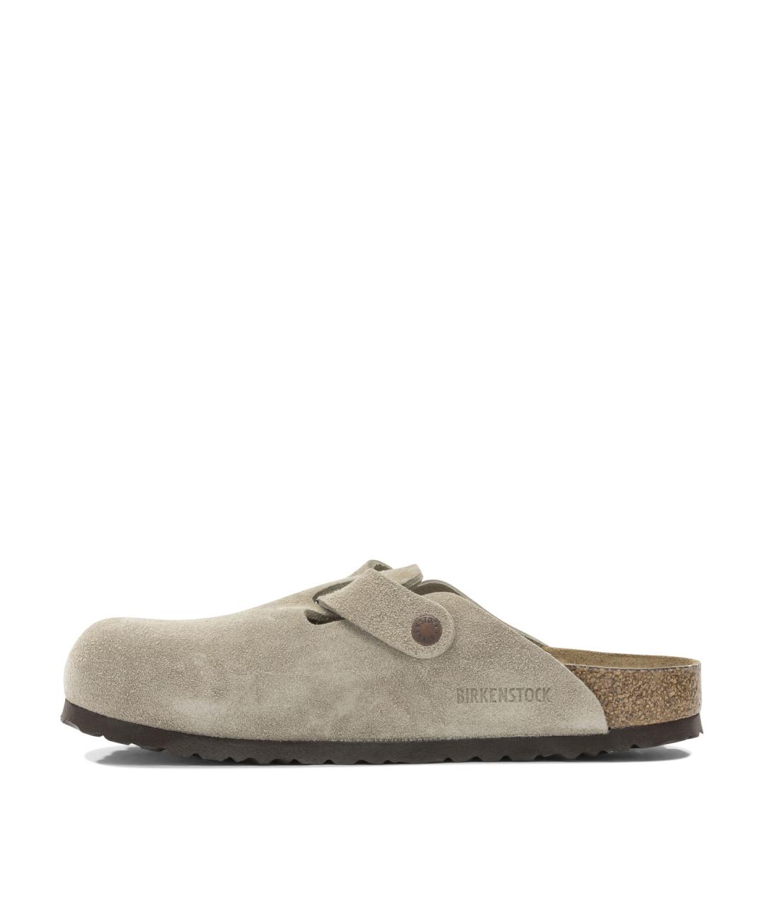 BIRKENSTOCK Бежевые замшевые лоферы, фото 3