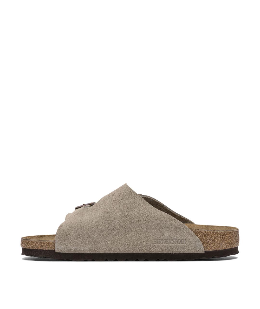 BIRKENSTOCK Коричневые замшевые сандалии, фото 3