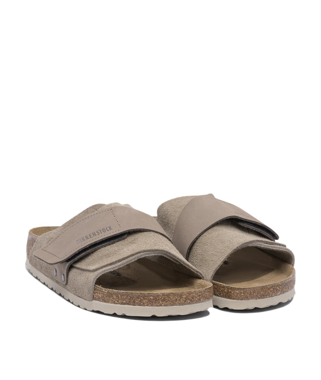 BIRKENSTOCK Коричневые замшевые сандалии, фото 2