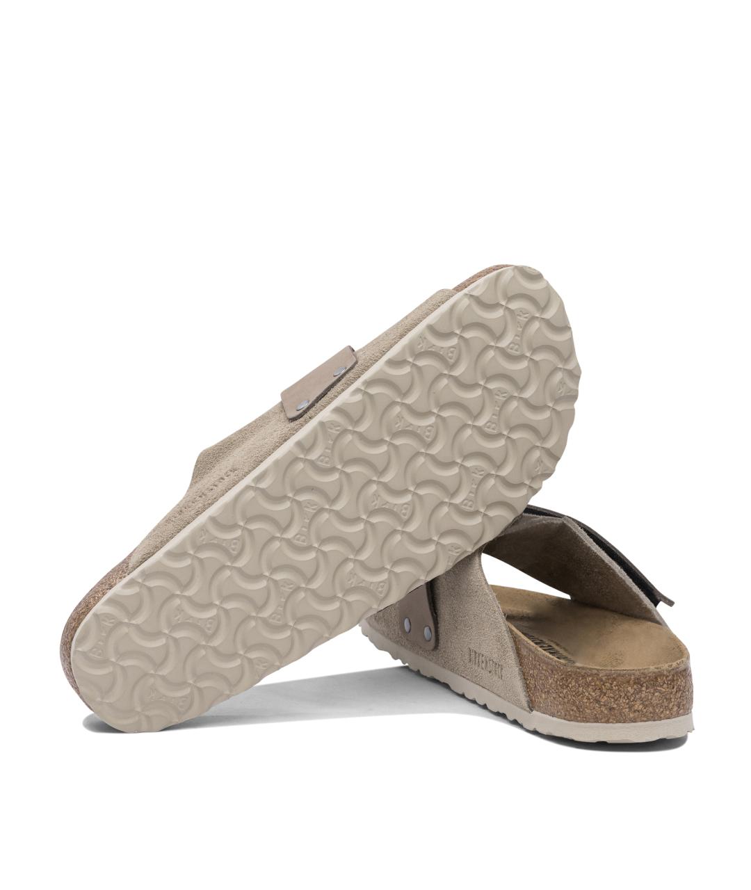 BIRKENSTOCK Коричневые замшевые сандалии, фото 5