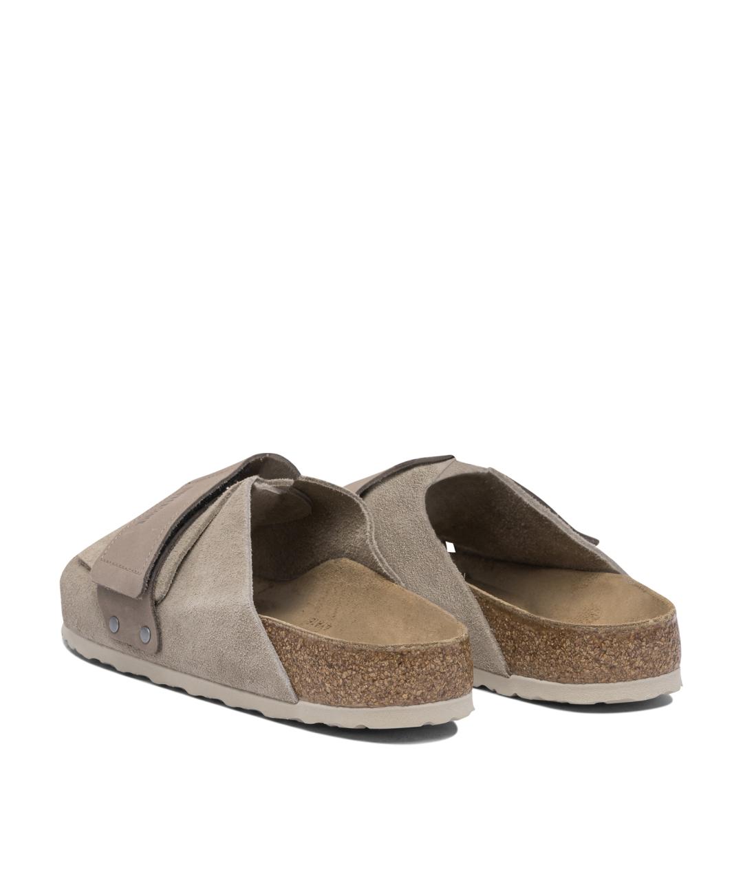 BIRKENSTOCK Коричневые замшевые сандалии, фото 4