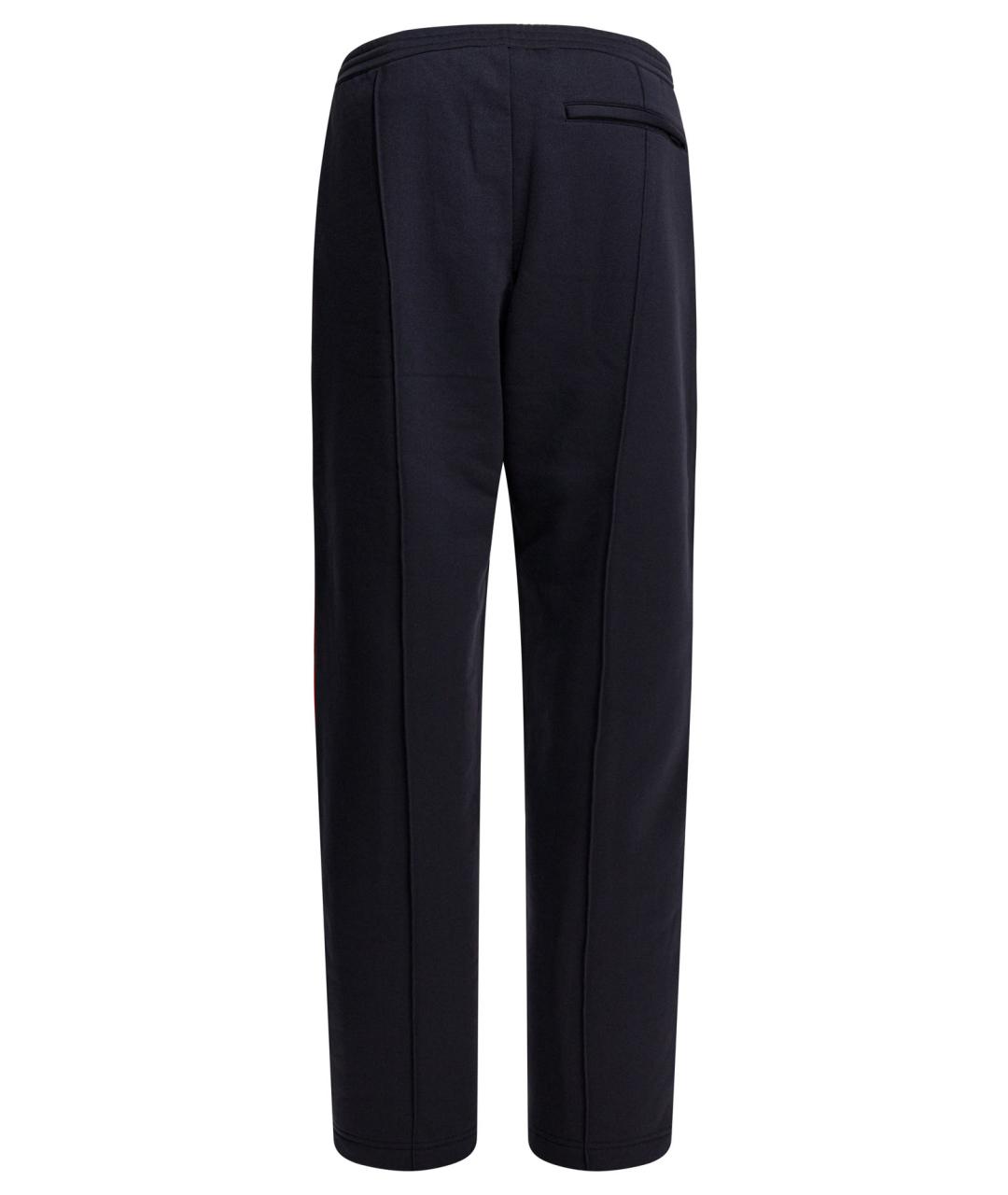 ALEXANDER MCQUEEN Синие полиэстеровые повседневные брюки, фото 2