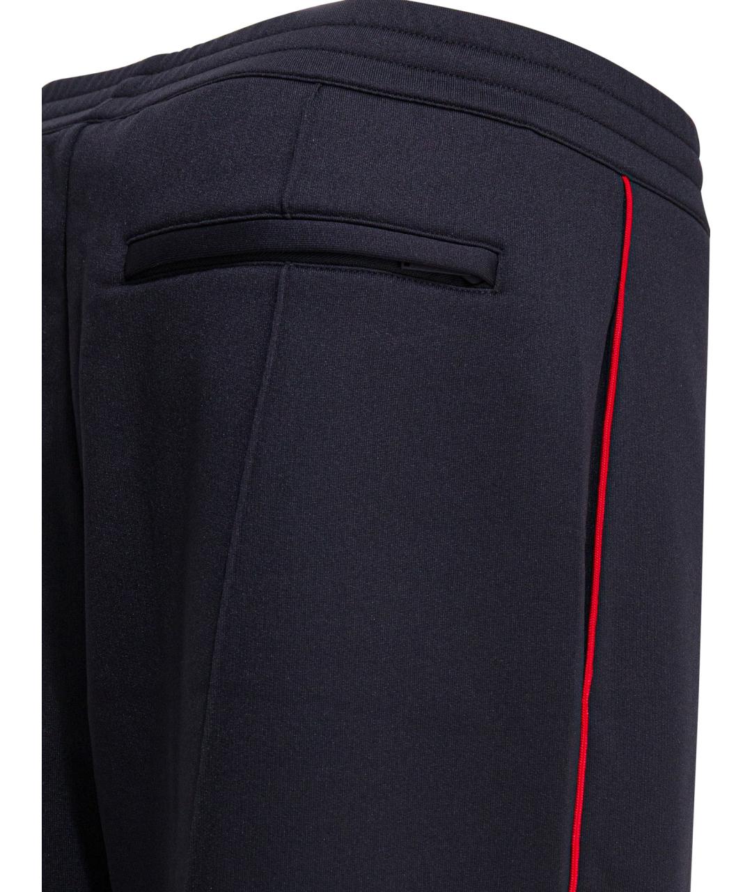 ALEXANDER MCQUEEN Синие полиэстеровые повседневные брюки, фото 4