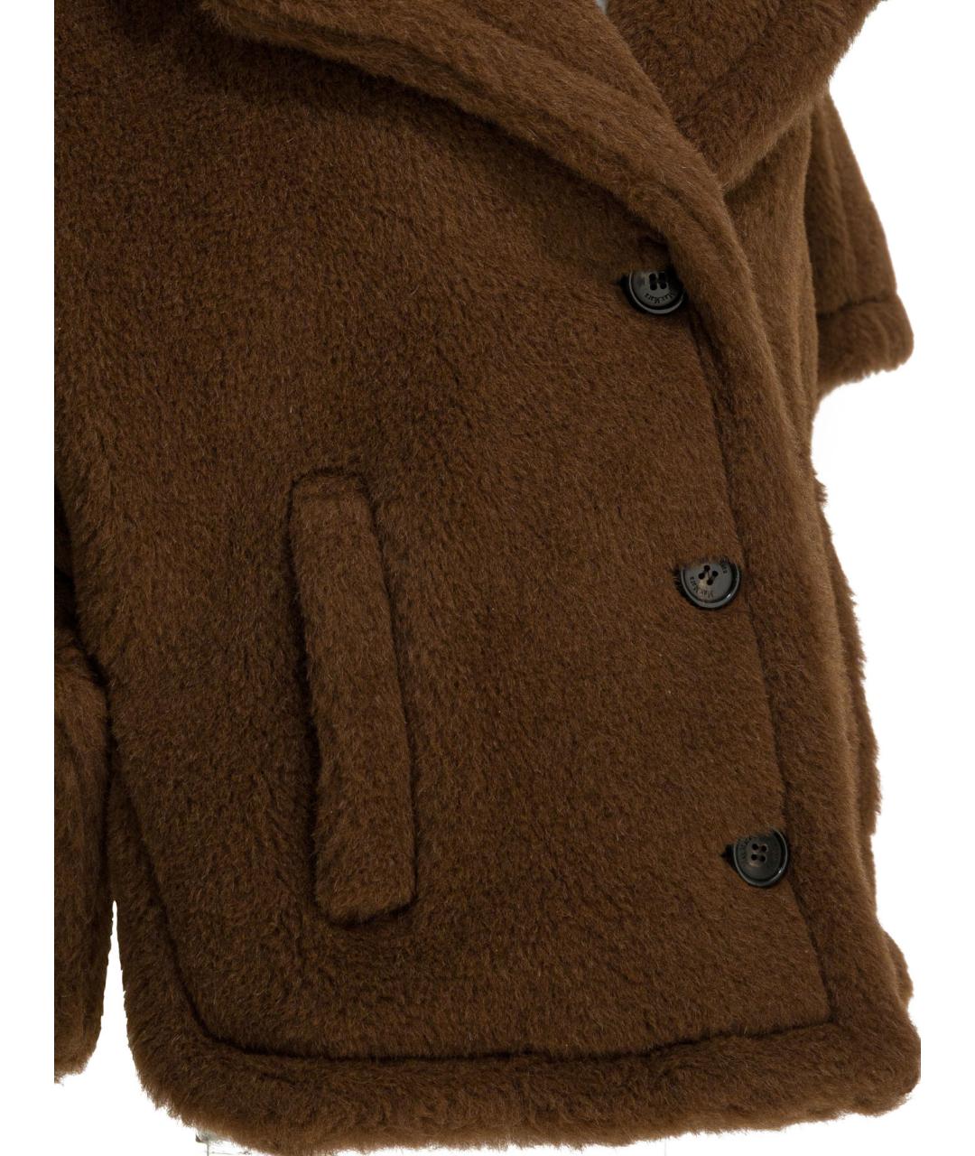 MAX MARA Коричневая шерстяная куртка, фото 4
