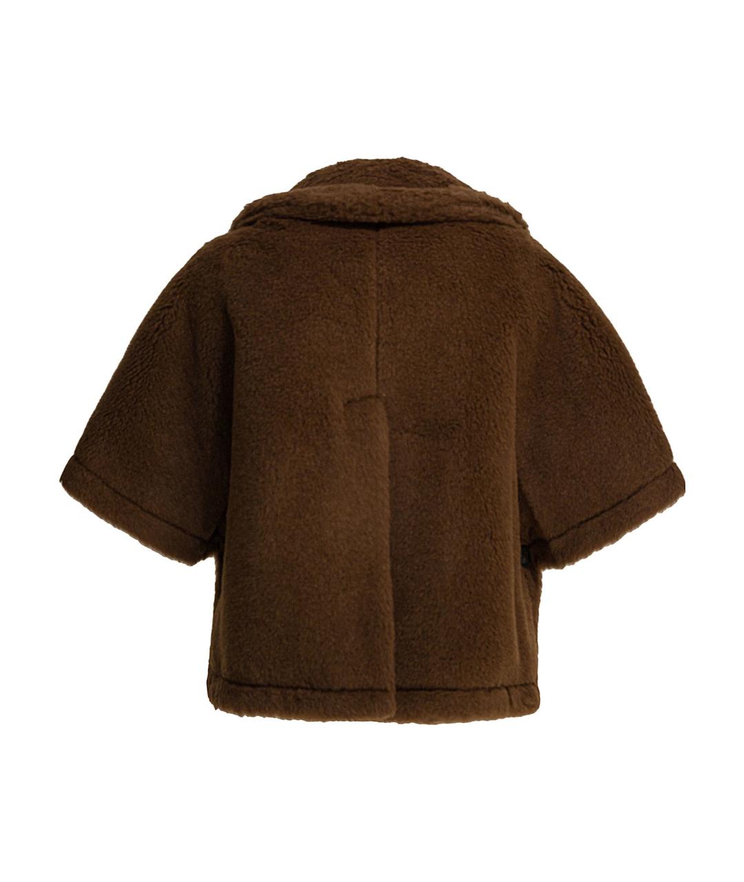MAX MARA Коричневая шерстяная куртка, фото 2