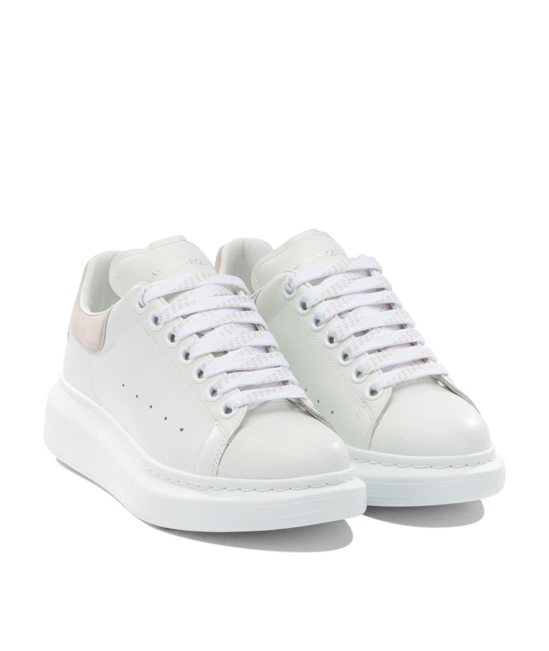 ALEXANDER MCQUEEN Белые кожаные кеды, фото 2