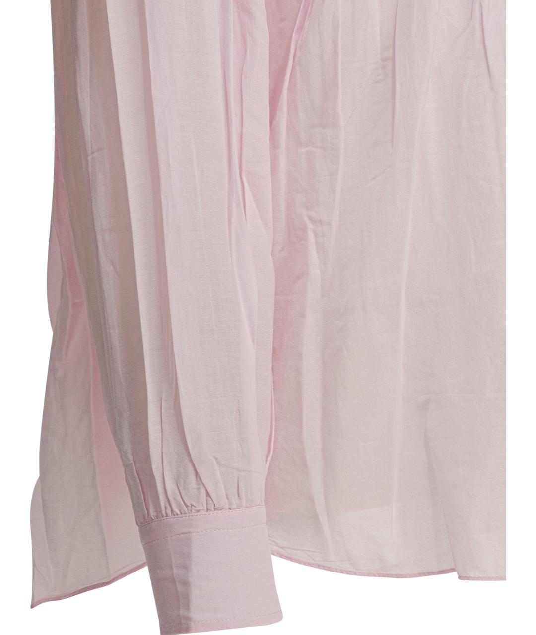 ISABEL MARANT Розовая хлопковая рубашка, фото 4