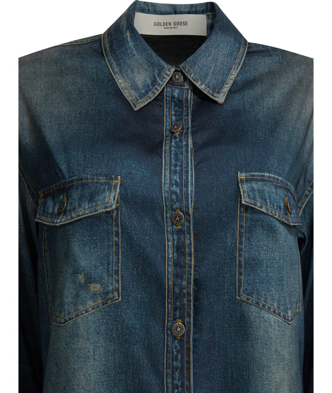 GOLDEN GOOSE DELUXE BRAND Синяя полиэстеровая куртка, фото 3