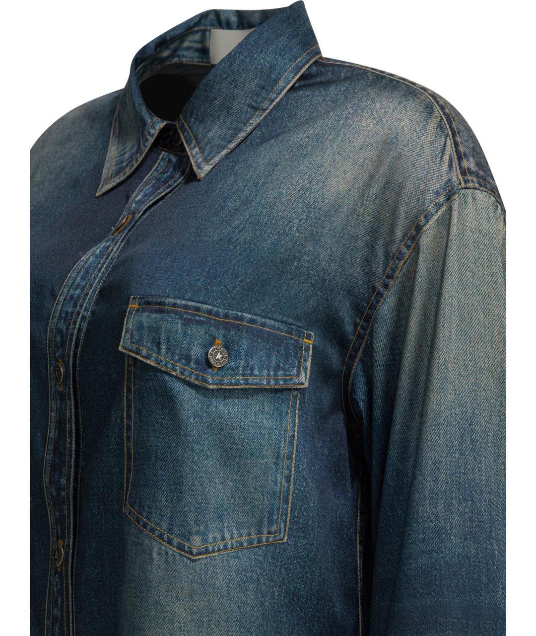 GOLDEN GOOSE DELUXE BRAND Синяя полиэстеровая куртка, фото 4