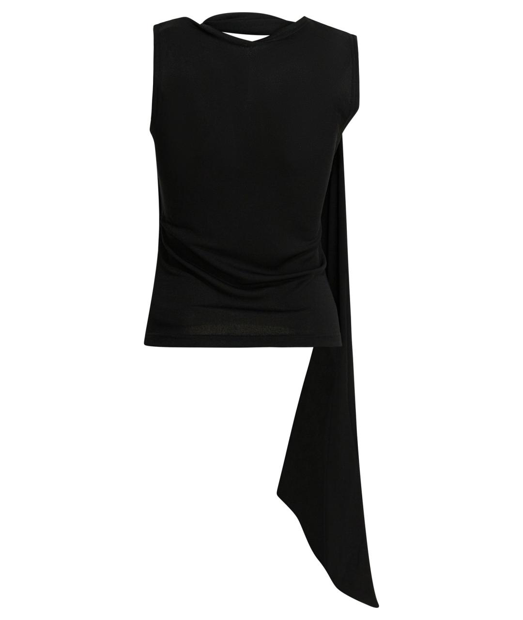 Ami Paris Черная вискозная майка, фото 2