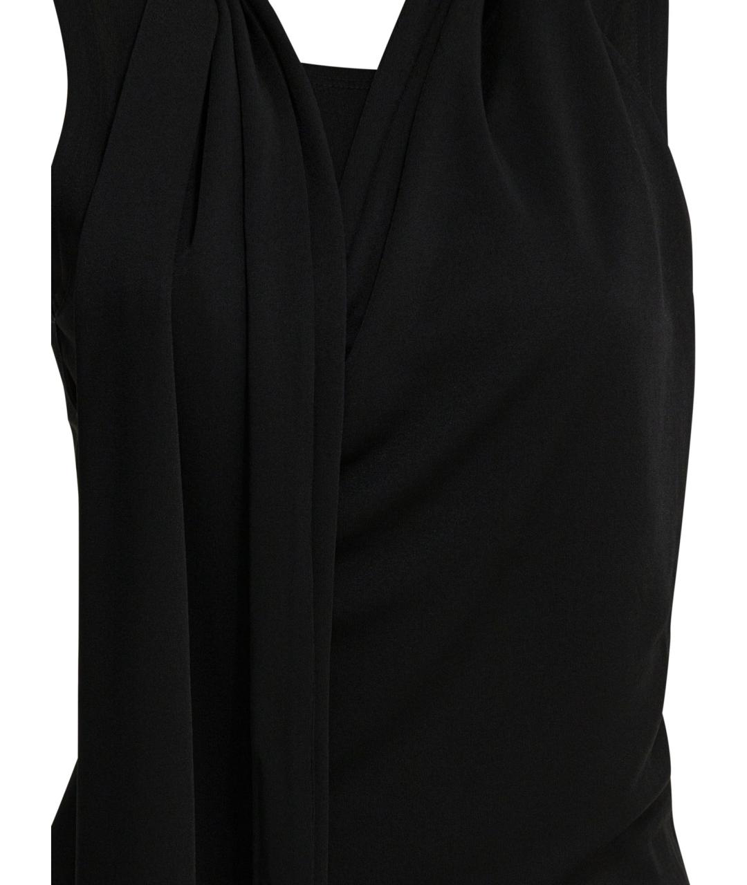 Ami Paris Черная вискозная майка, фото 3