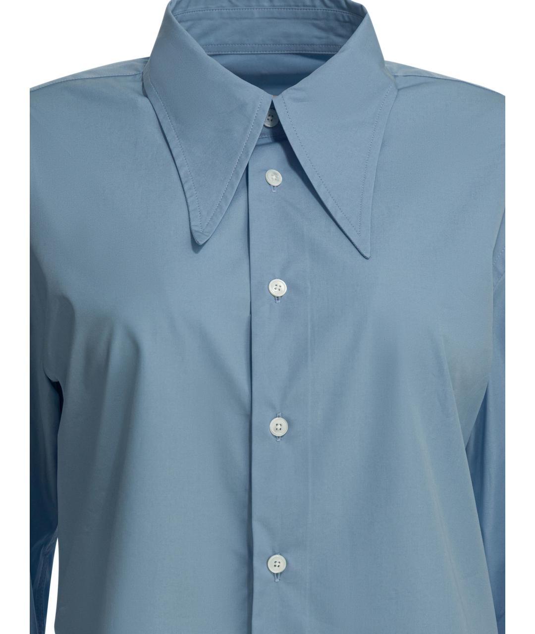 Ami Paris Голубая хлопковая рубашка, фото 3
