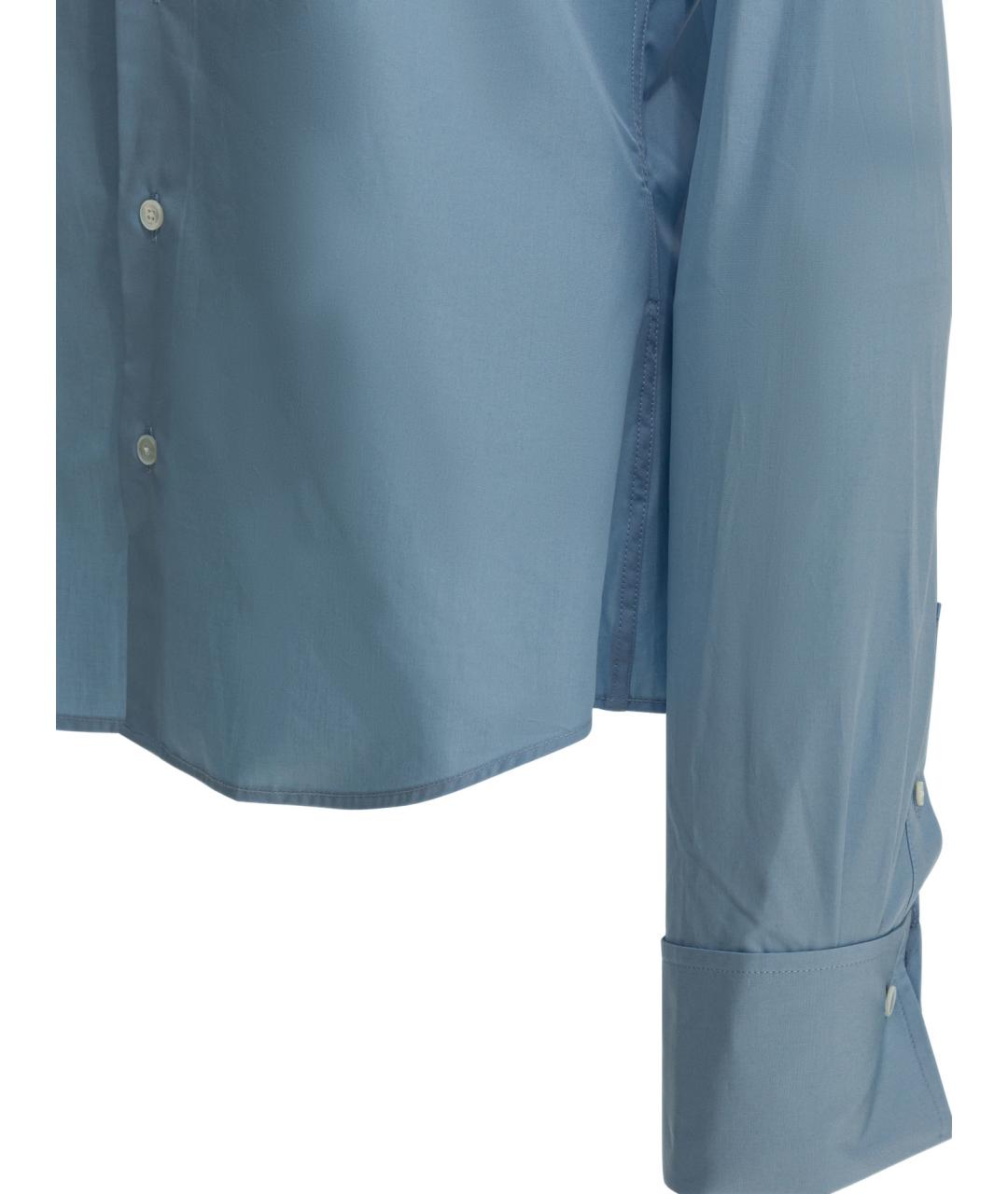Ami Paris Голубая хлопковая рубашка, фото 4