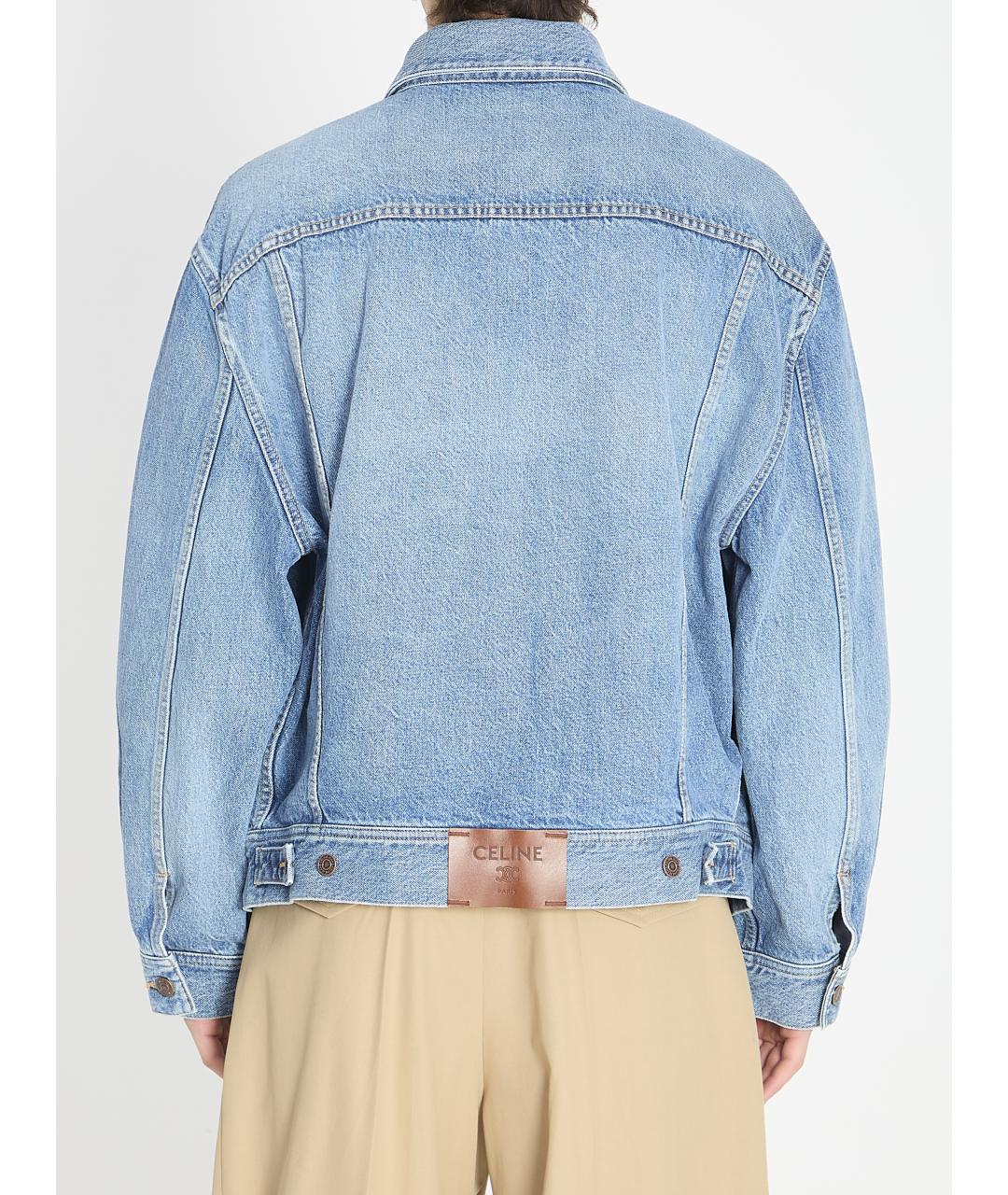 CELINE Синяя хлопковая куртка, фото 4