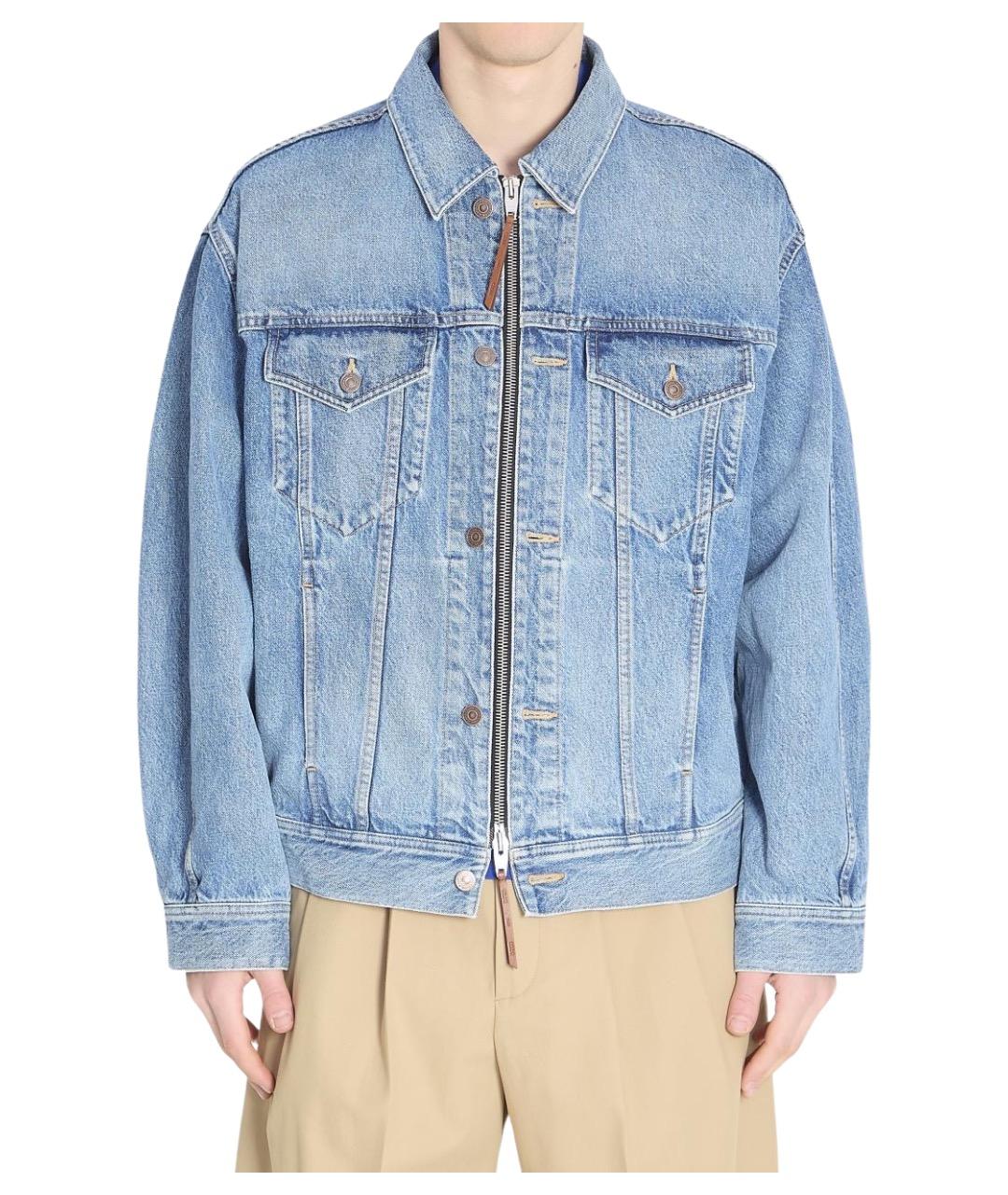 CELINE Синяя хлопковая куртка, фото 1