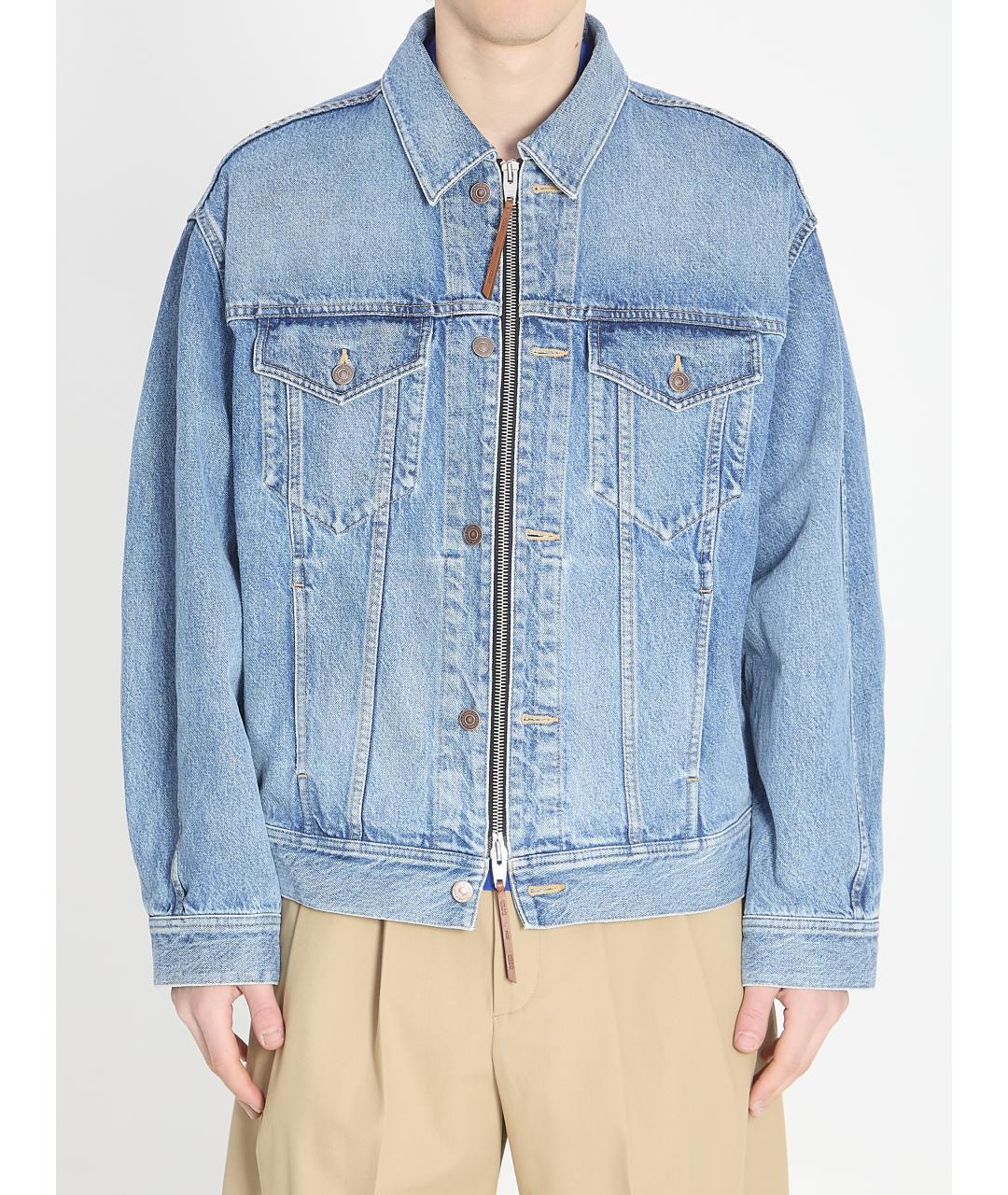 CELINE Синяя хлопковая куртка, фото 5