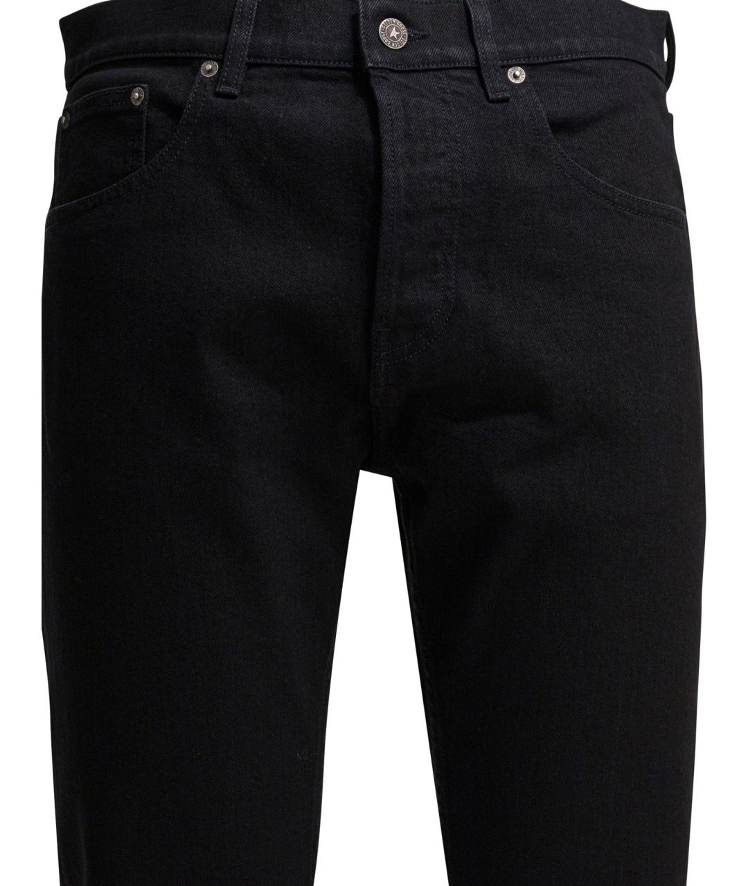 GOLDEN GOOSE DELUXE BRAND Черные хлопковые повседневные брюки, фото 3