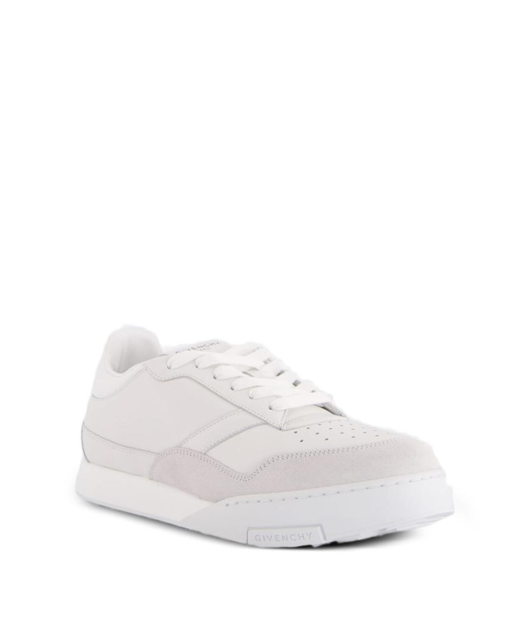 GIVENCHY Белые кожаные низкие кроссовки / кеды, фото 2