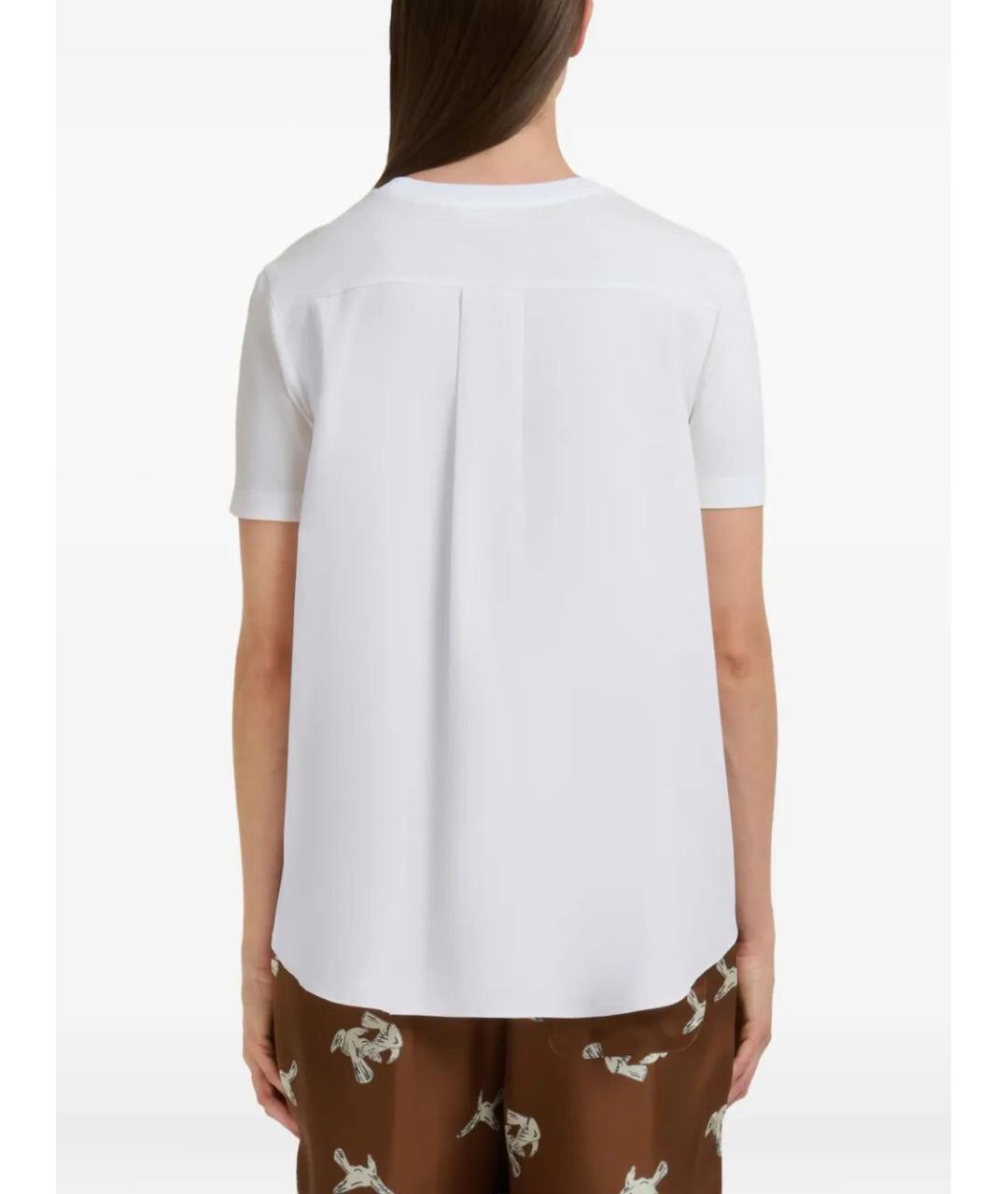 MARNI Белая хлопковая футболка, фото 3