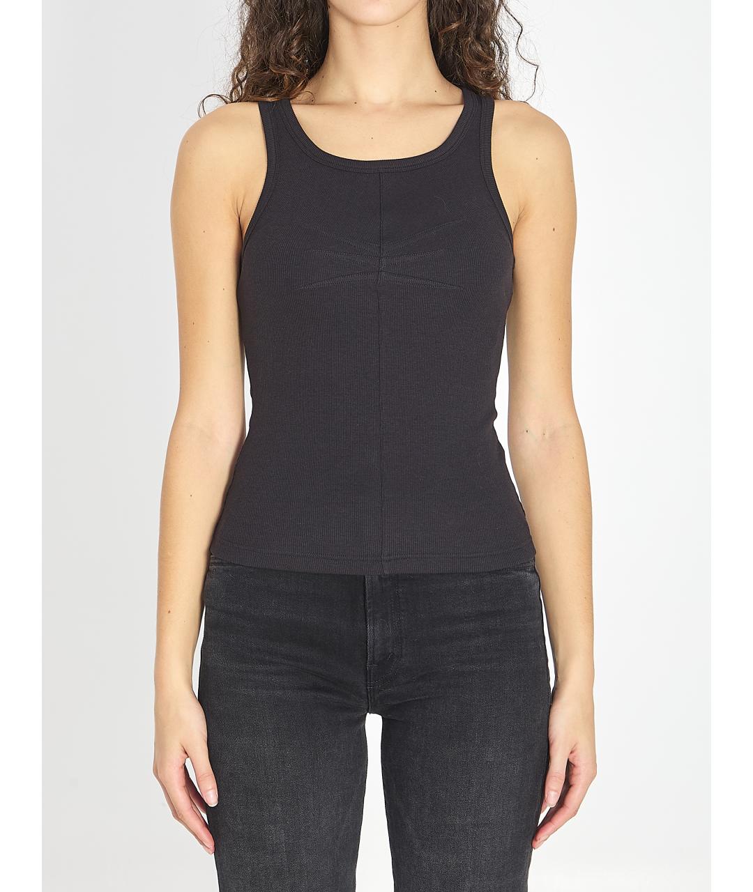 ALAIA Черная хлопковая майка, фото 5