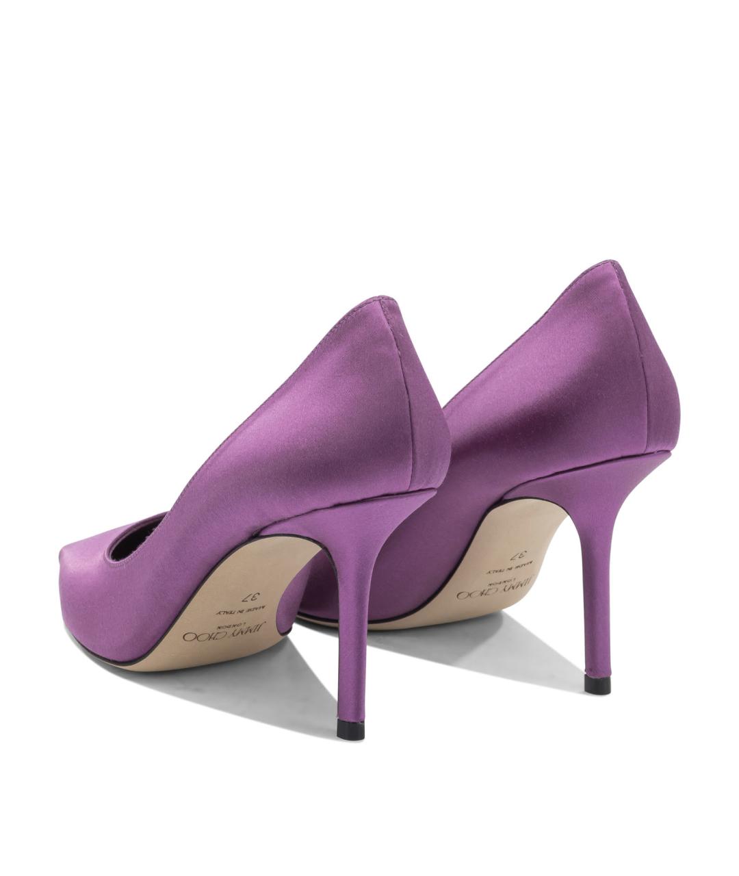 JIMMY CHOO Фиолетовые текстильные туфли, фото 4