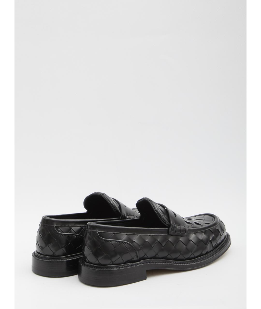 BOTTEGA VENETA Черные кожаные лоферы, фото 4