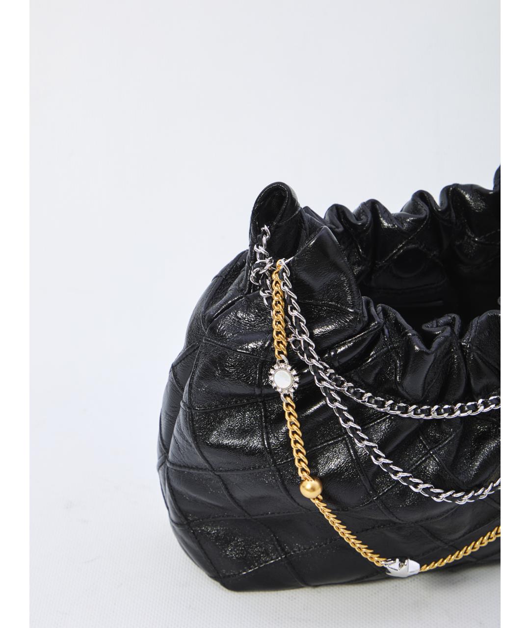 TORY BURCH Черная кожаная сумка через плечо, фото 4