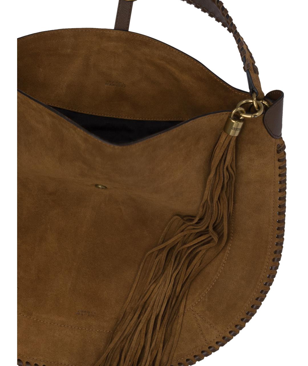 ISABEL MARANT Коричневая замшевая сумка через плечо, фото 4