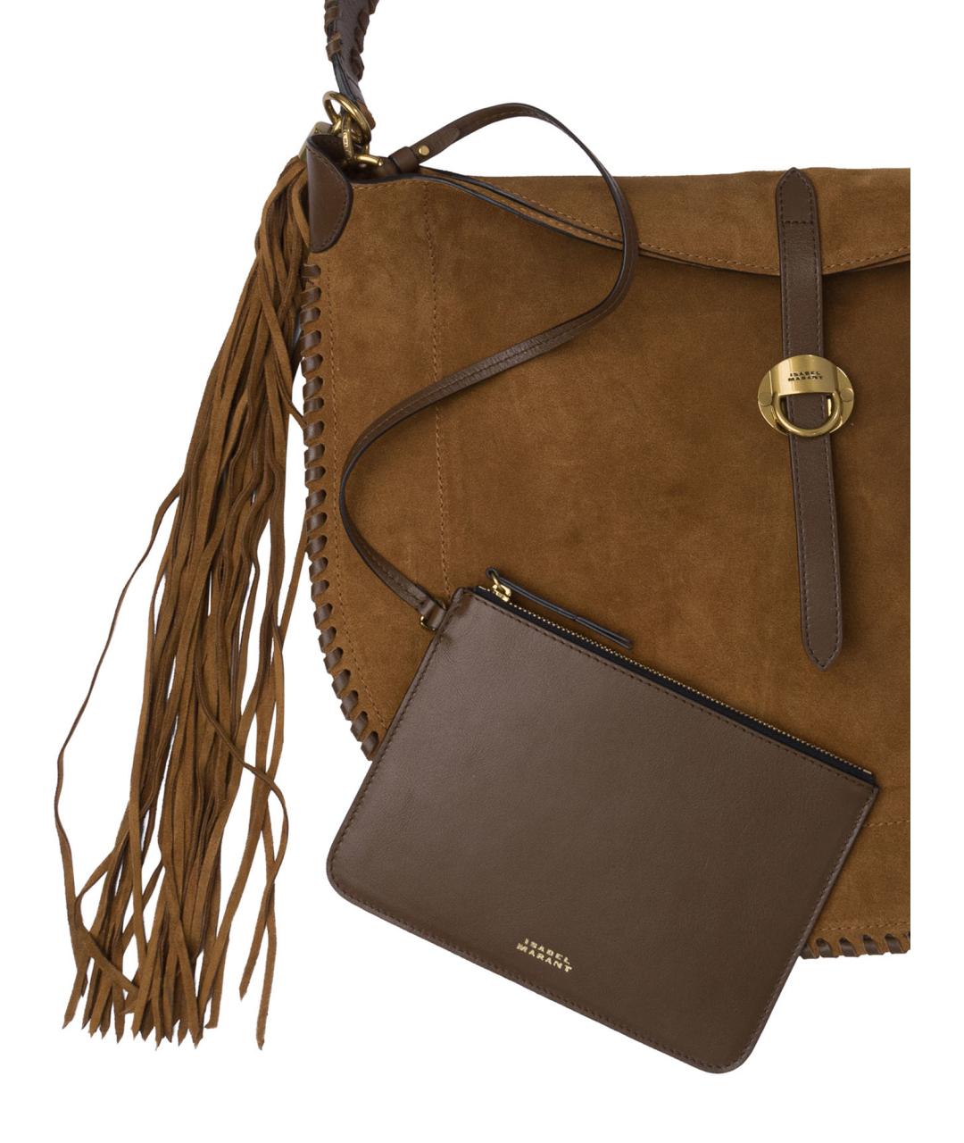 ISABEL MARANT Коричневая замшевая сумка через плечо, фото 3