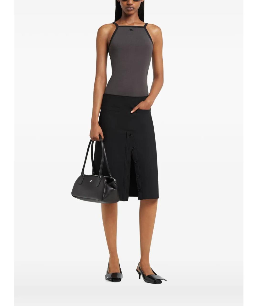 COURREGES Серая хлопковая майка, фото 4