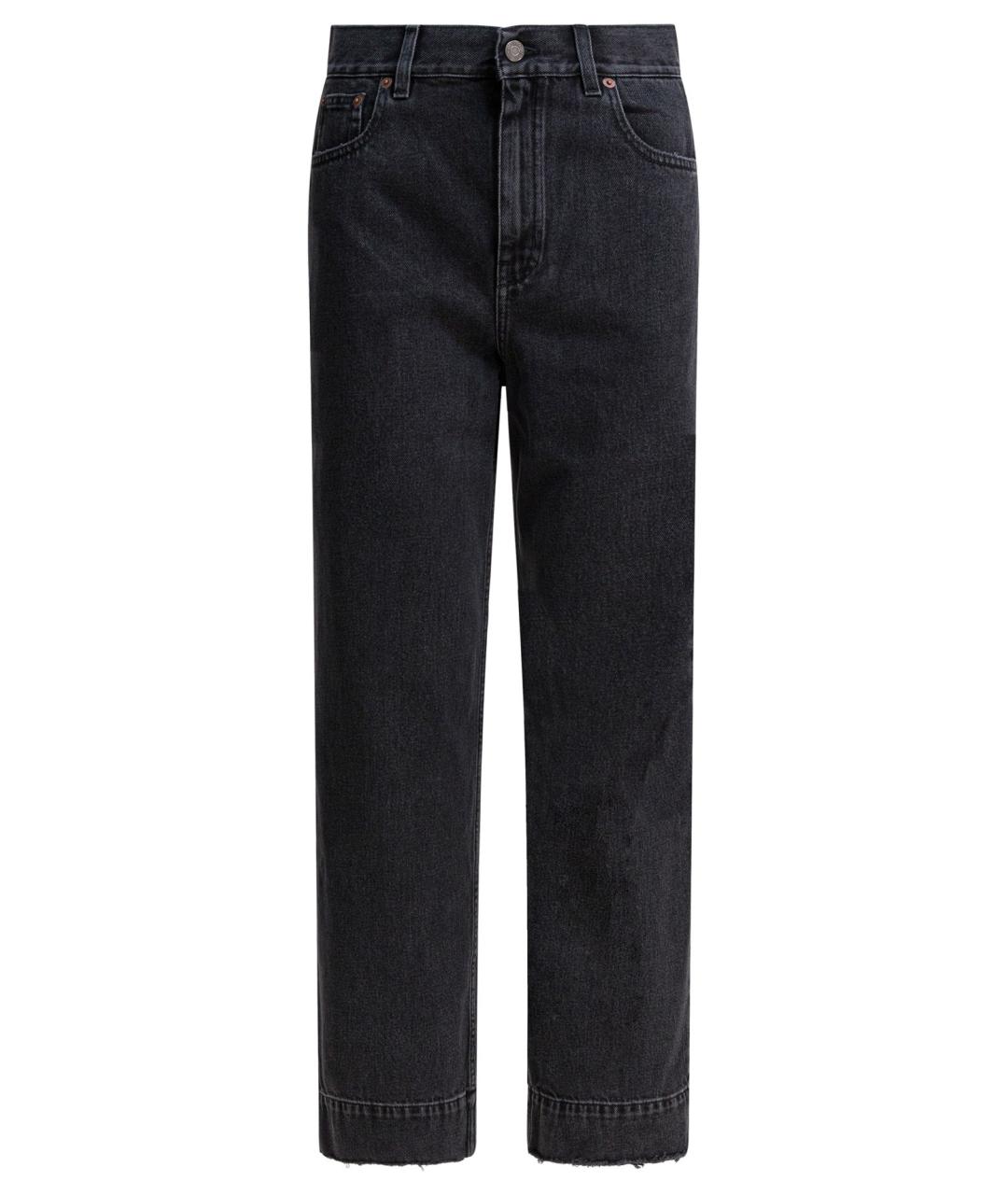 CHLOE Черные хлопковые прямые джинсы, фото 1