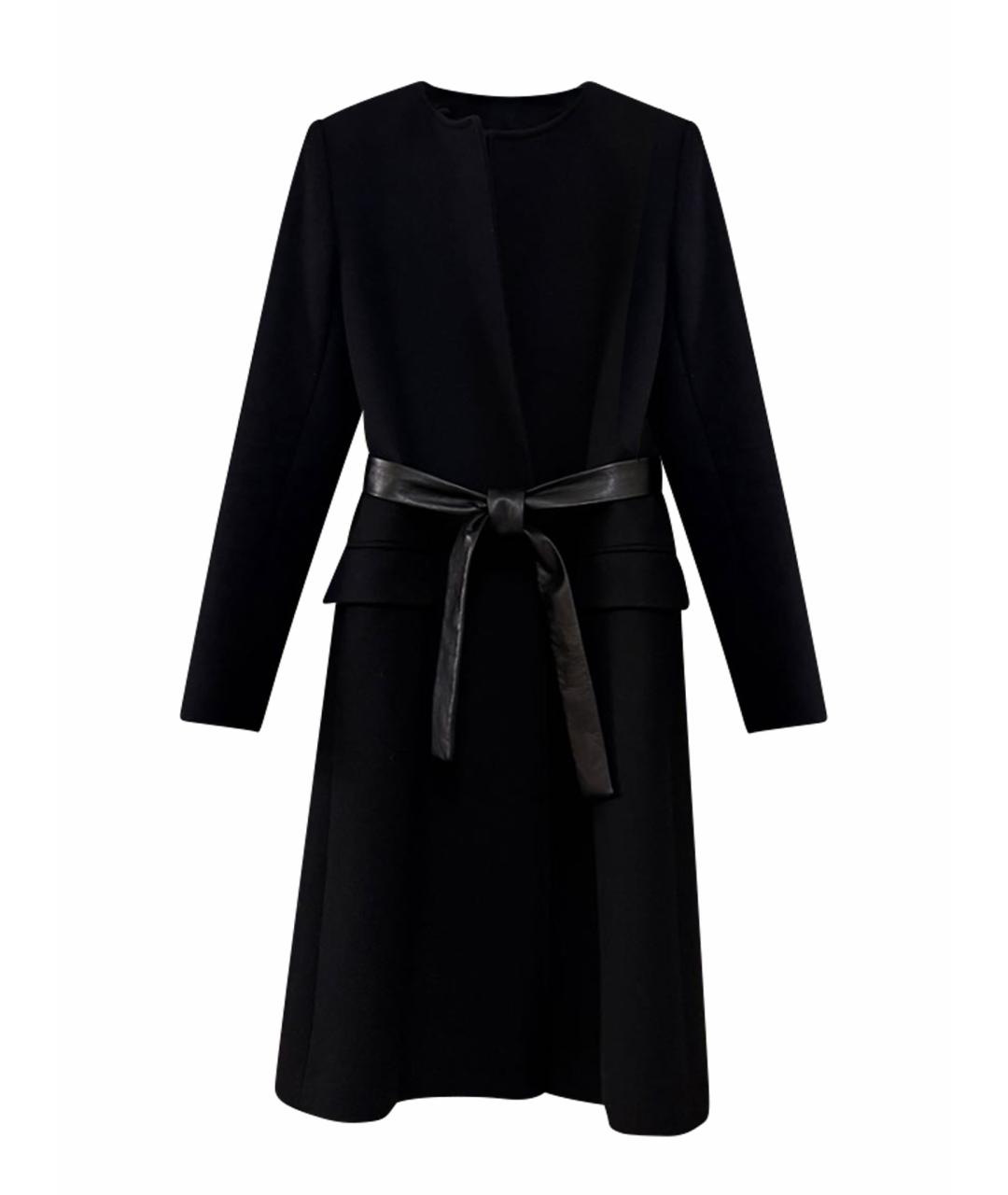 SAINT LAURENT Черное кашемировое пальто, фото 1