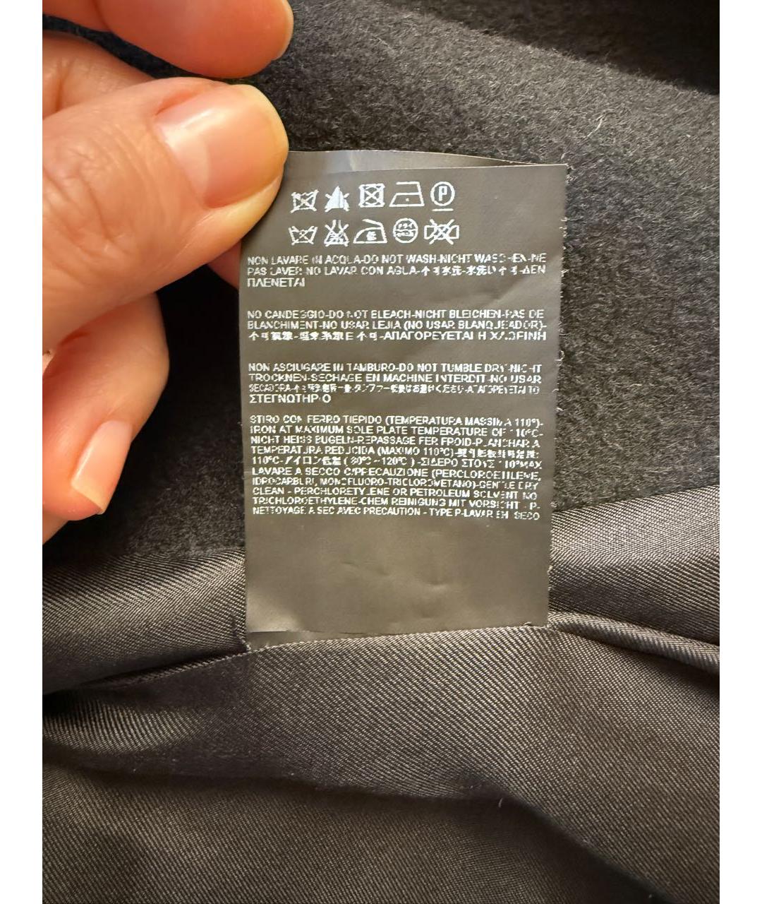 SAINT LAURENT Черное кашемировое пальто, фото 6