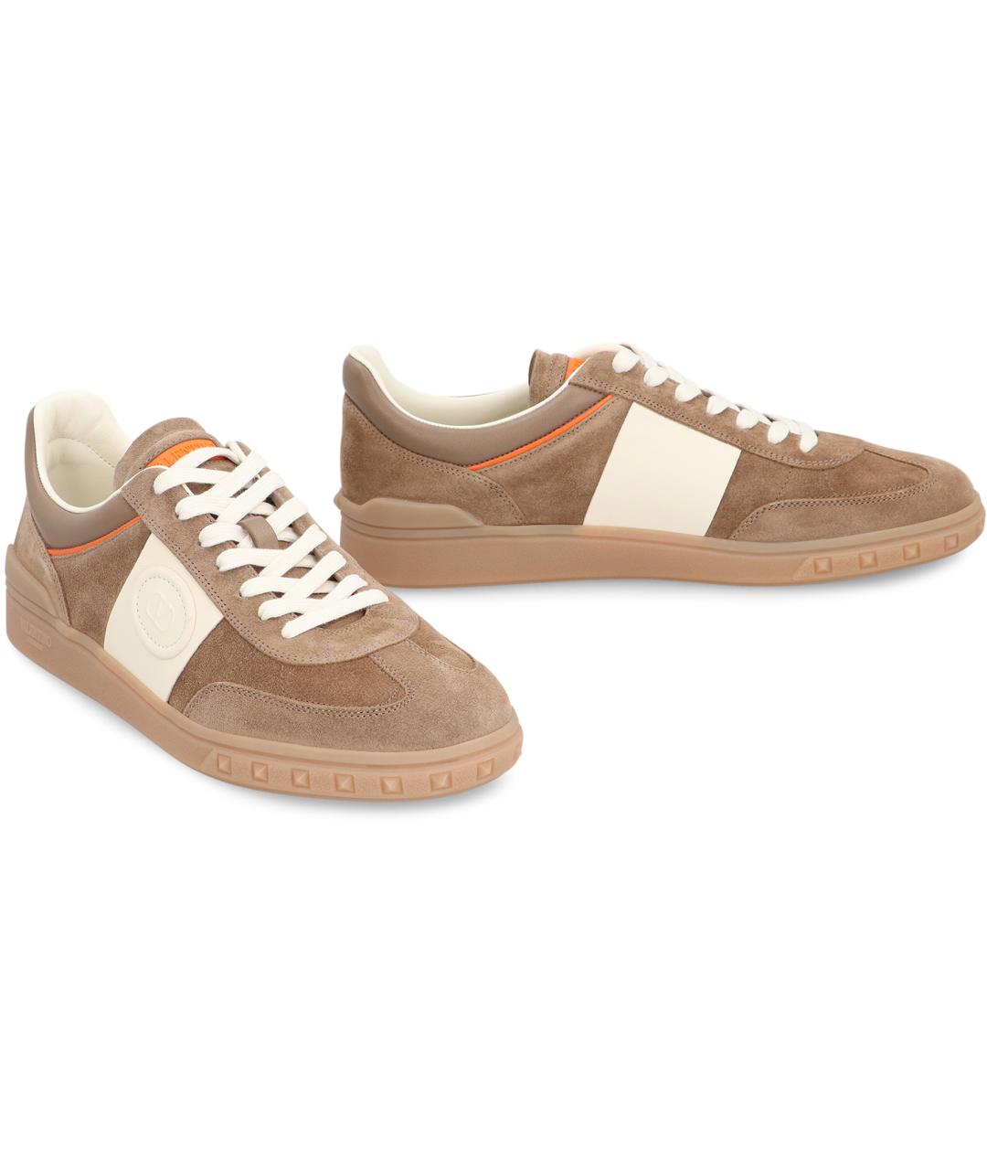 VALENTINO Кожаные низкие кроссовки / кеды, фото 3