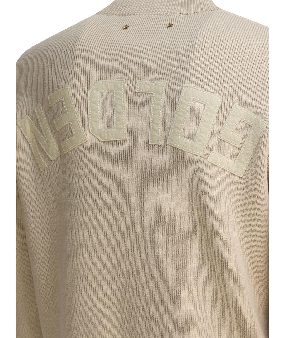GOLDEN GOOSE DELUXE BRAND Бежевый хлопковый джемпер / свитер, фото 4