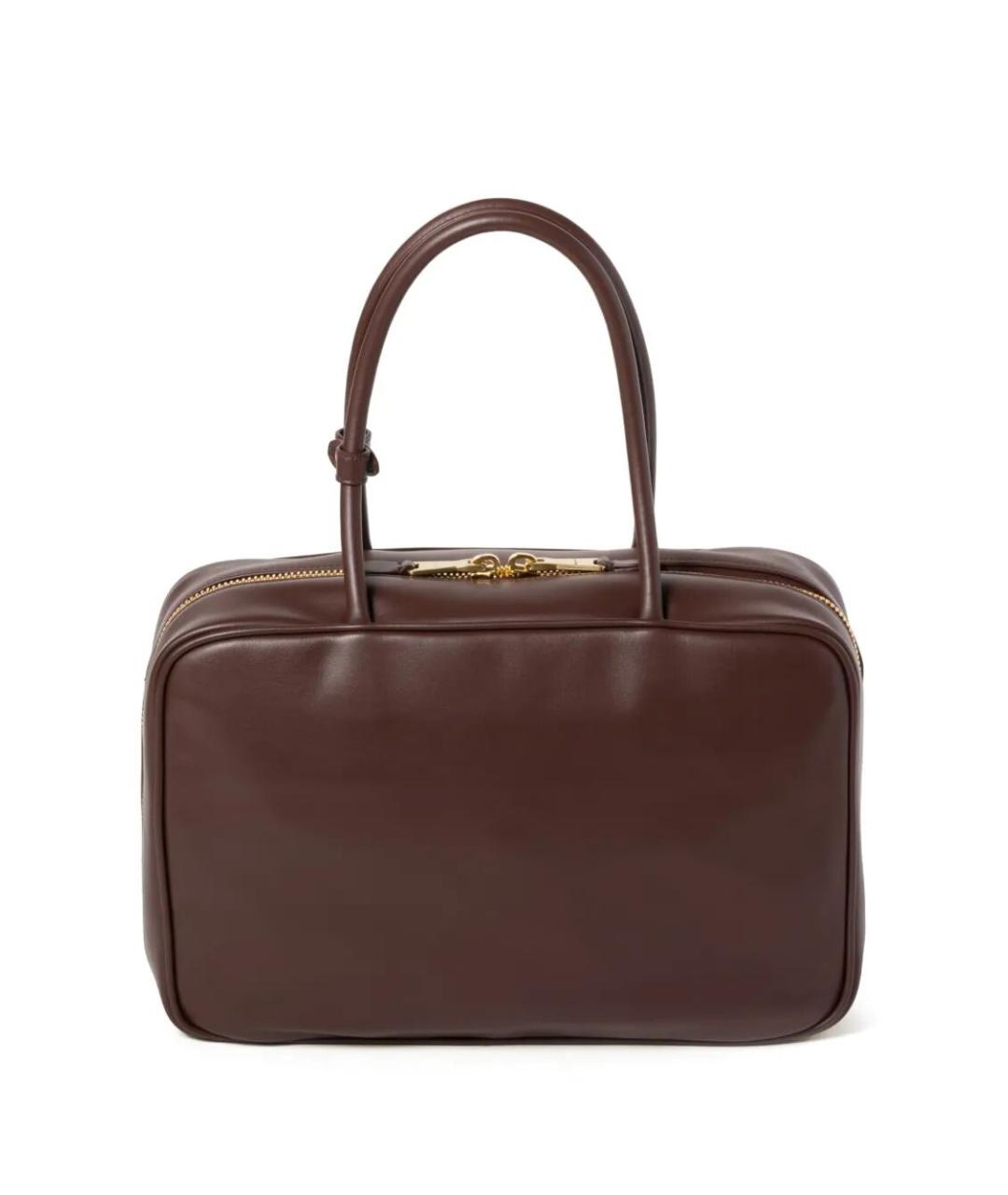 MIU MIU Коричневая кожаная сумка тоут, фото 3