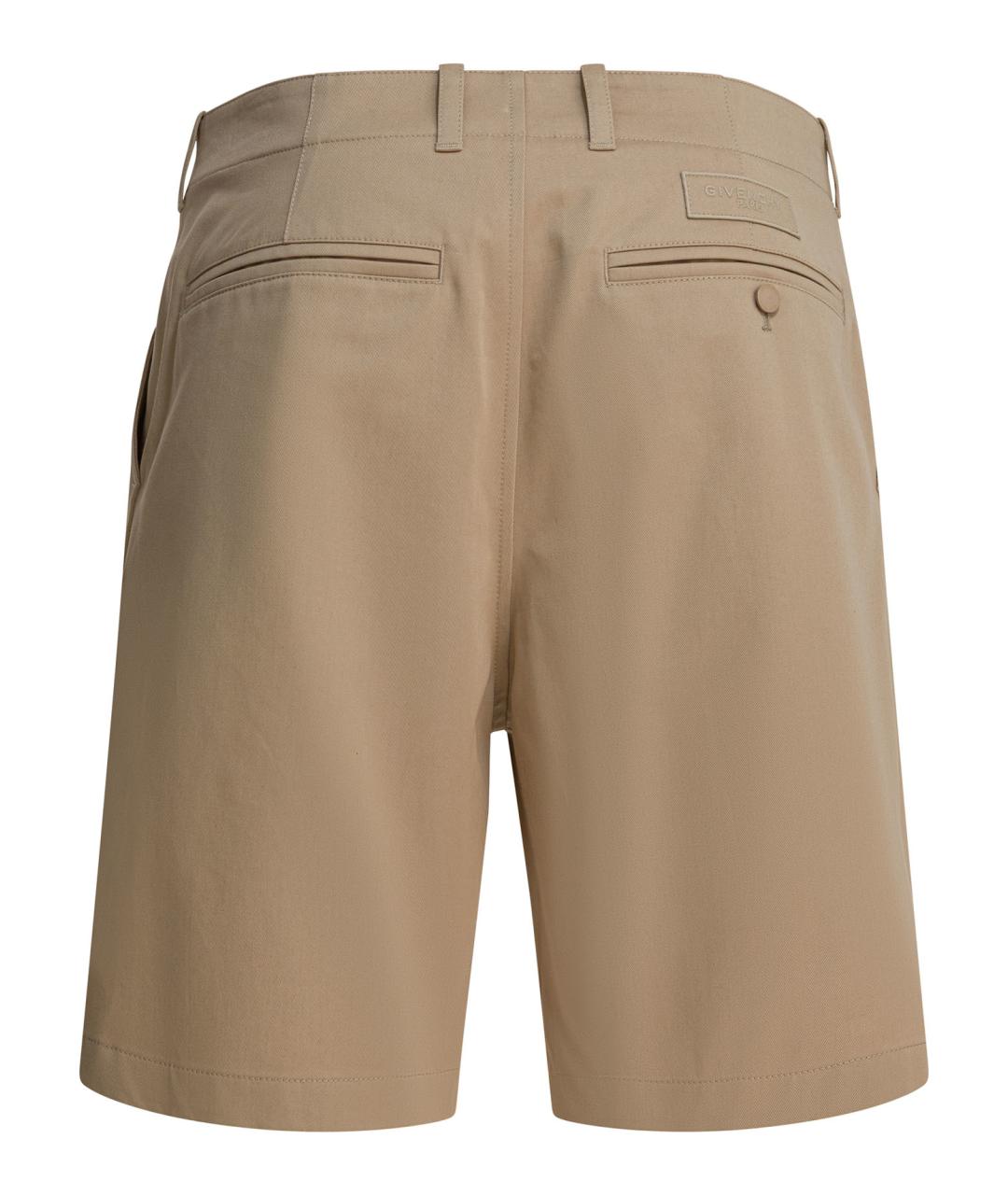 GIVENCHY Бежевые хлопковые шорты, фото 2