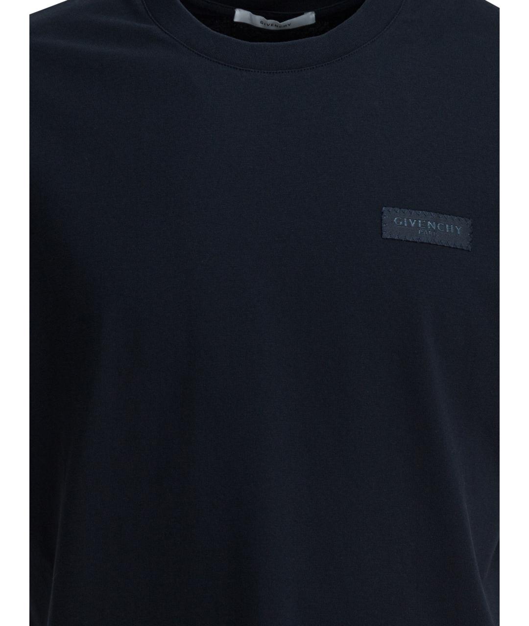 GIVENCHY Синяя хлопковая футболка, фото 3