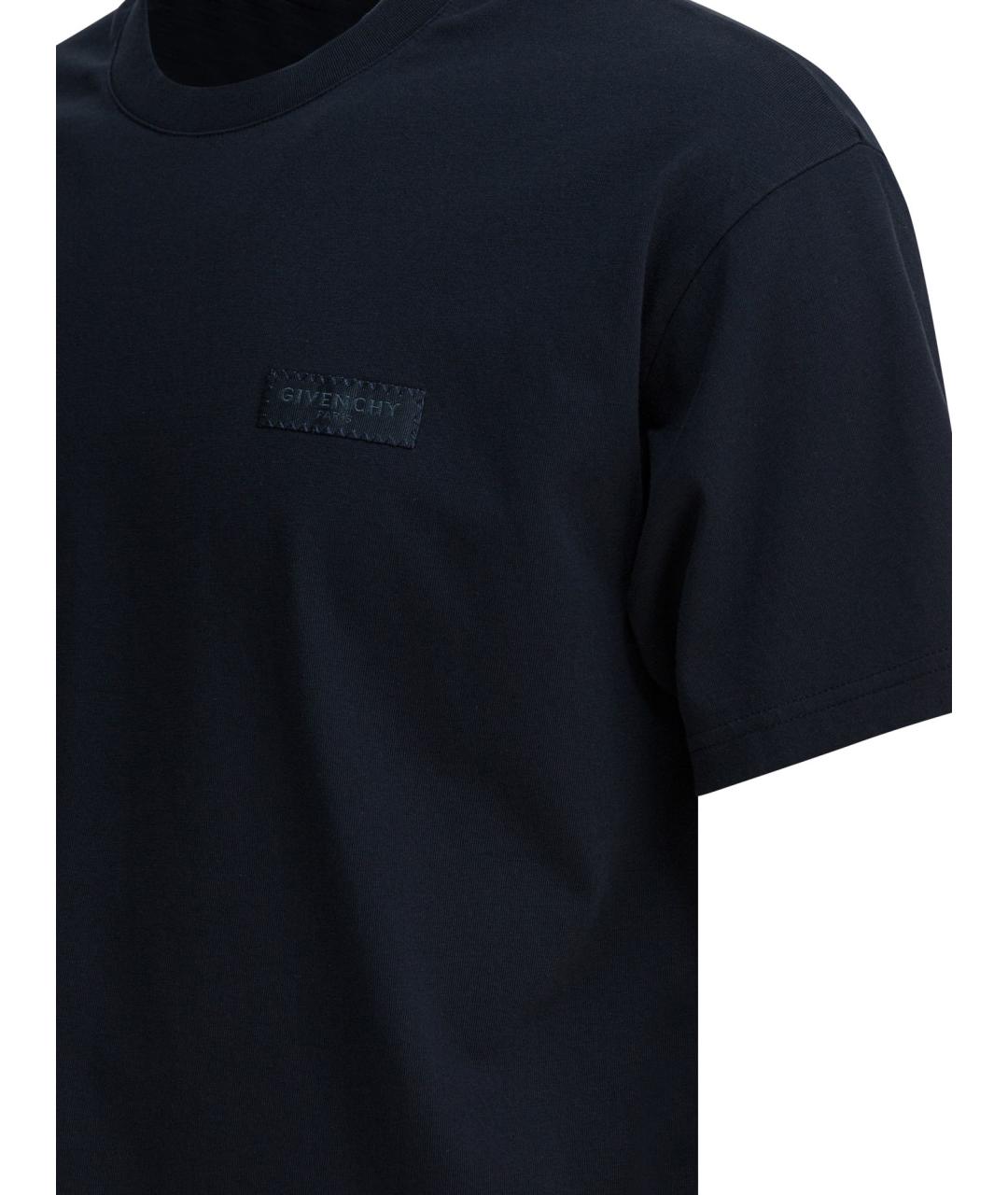 GIVENCHY Синяя хлопковая футболка, фото 4